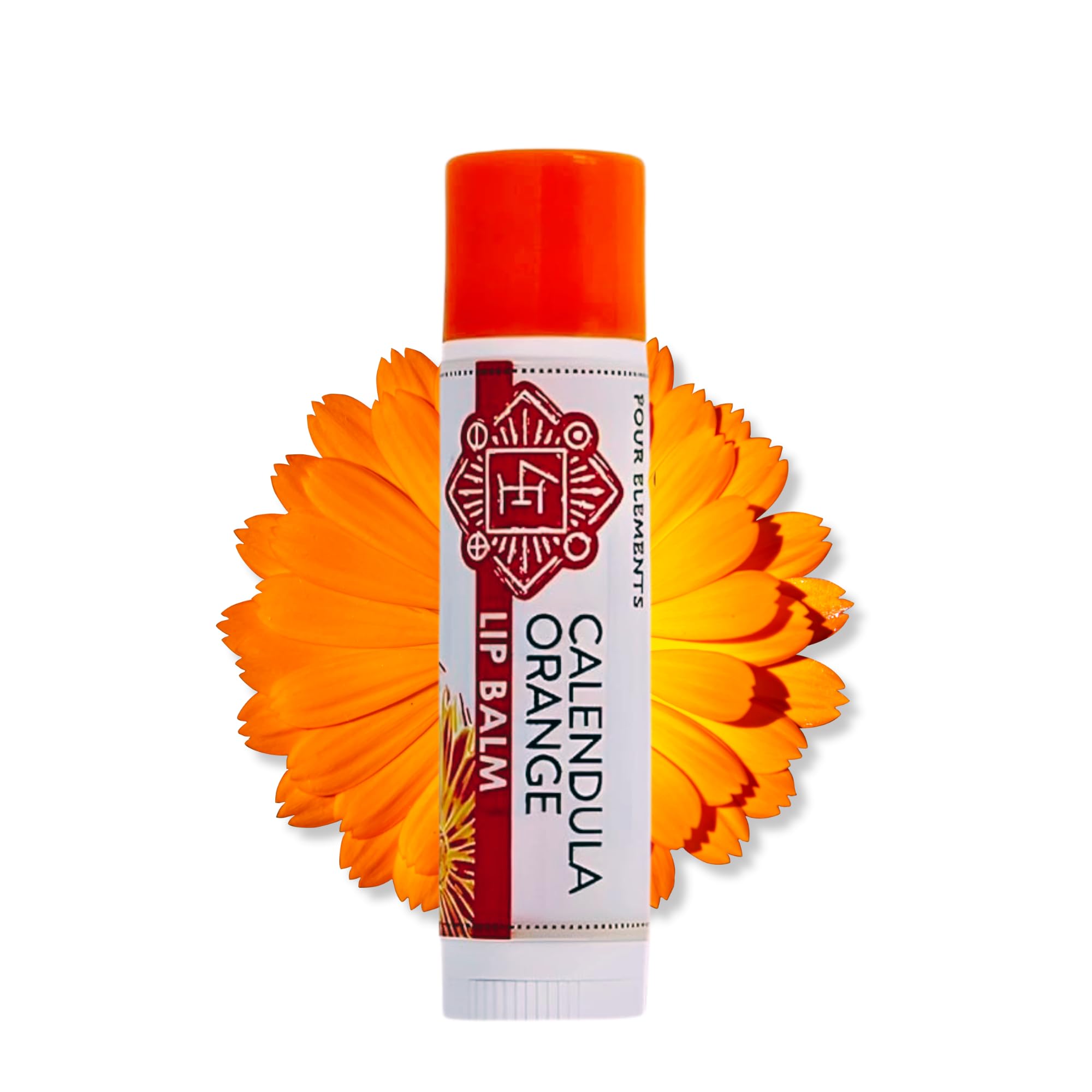 Calendula Orange Lip Balm, Nourishing and Provides deep Hydration to leave your Lips Soft and Supple, .15 OZ (Pack of 1)