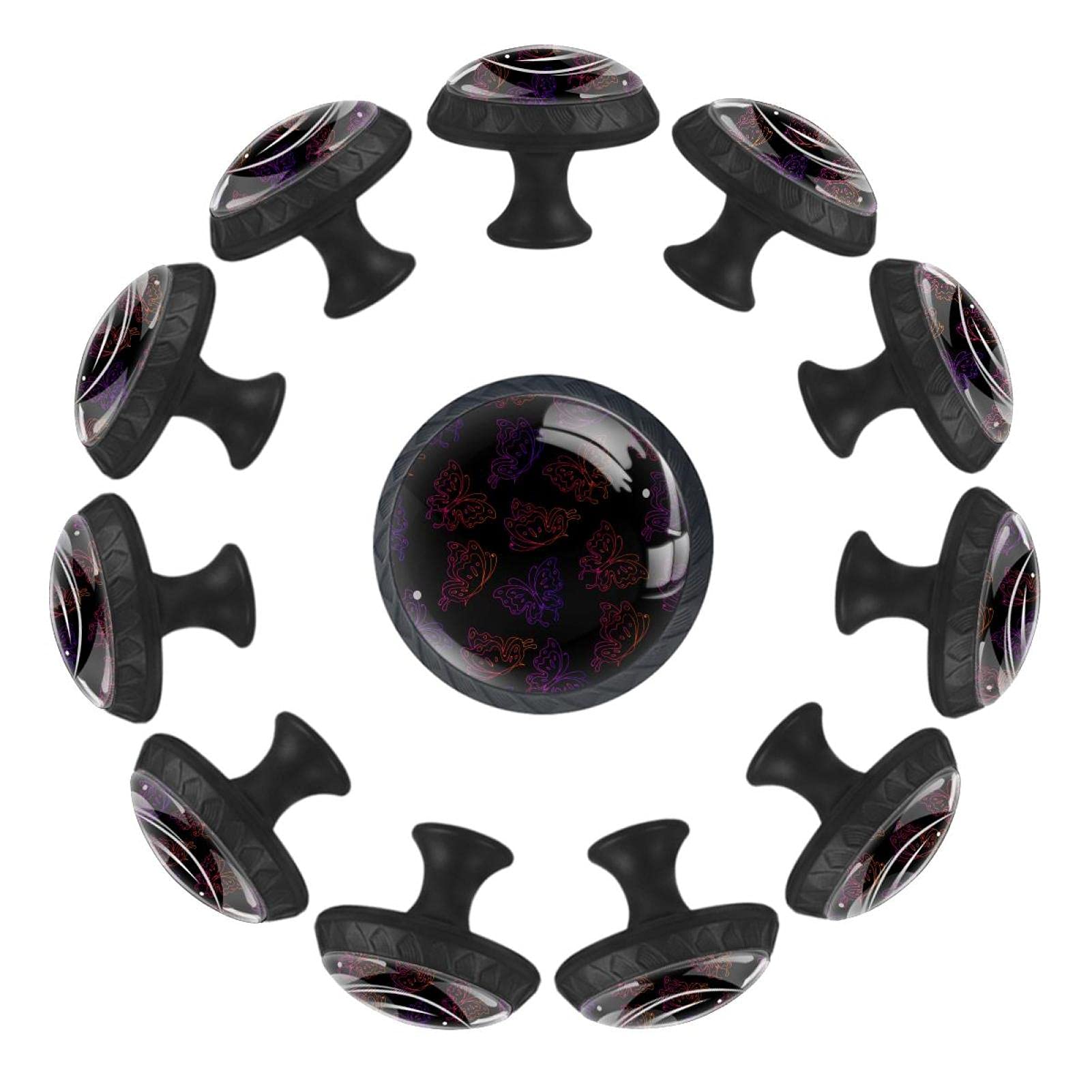 Boutons de tiroir papillon 35 mm au fini soigné pour commode élégante
