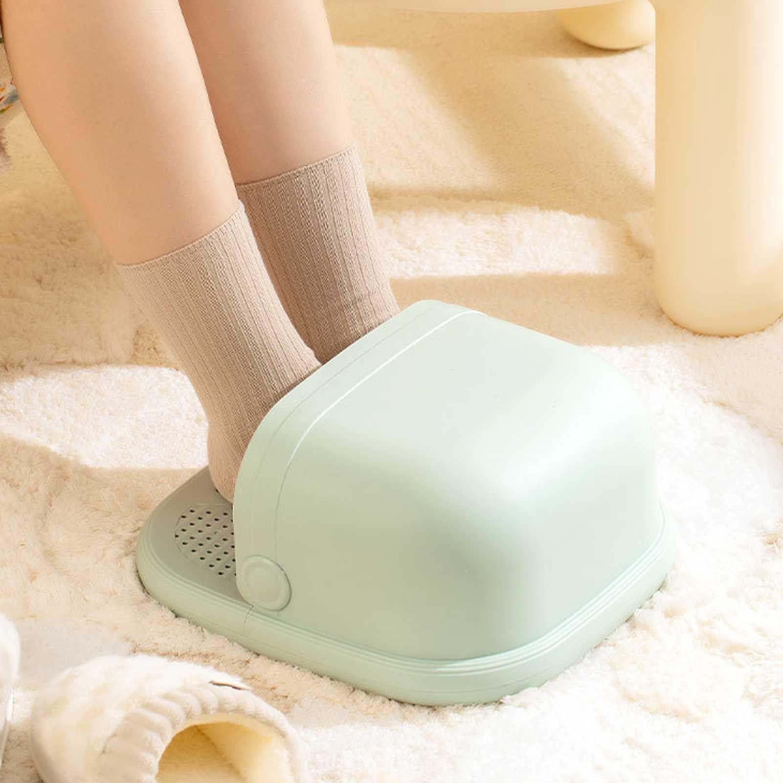 Scaldapiedi Elettrico Scaldapiedi Elettrico in grafene Scaldapiedi Elettrico per Piedi con 5 impostazioni di Calore, Scaldapiedi elettrici riscaldati con Timer da 2 a 8 Ore per Let