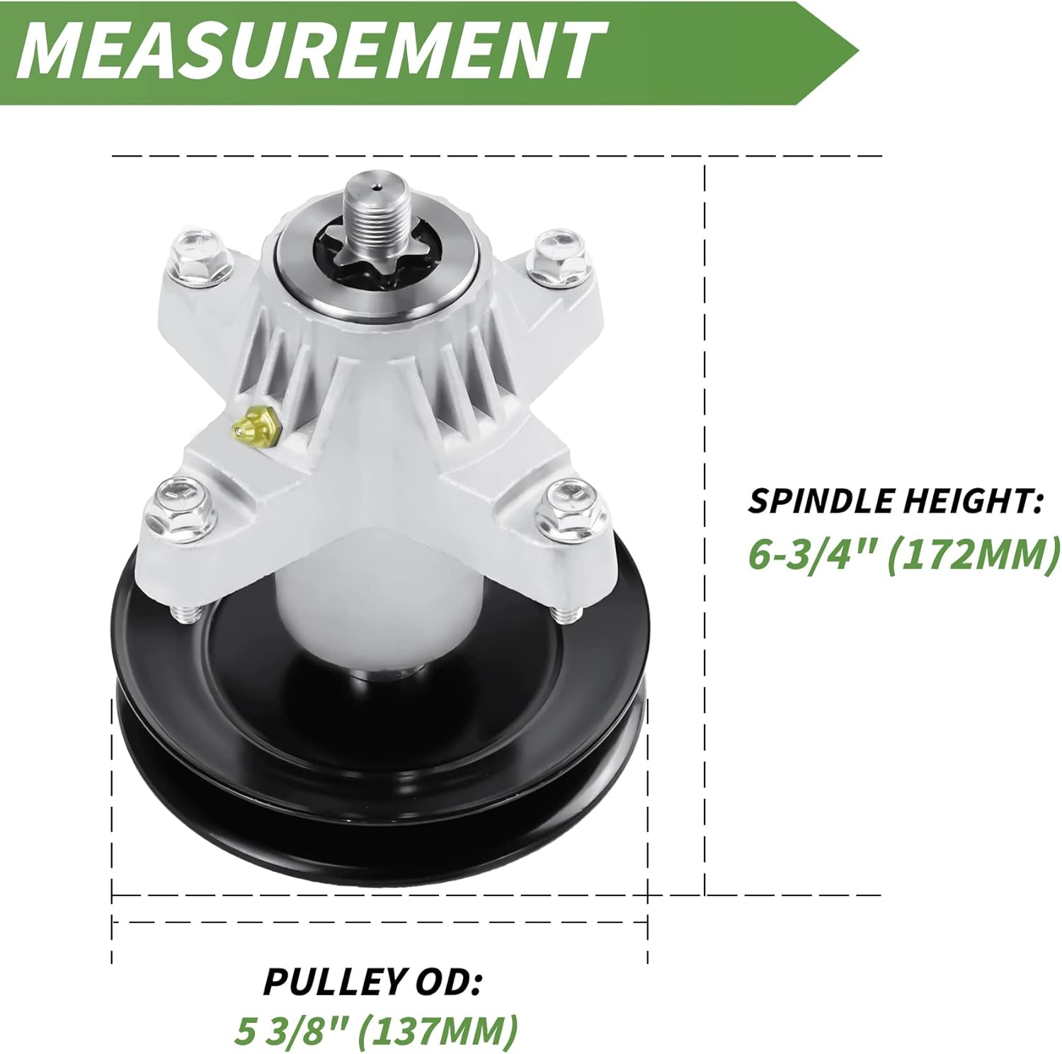Aeagle 918-05137 Spindle Assembly Replace for 618-05137 119-8445 for MTD Cub Cadet 54" Deck RZT-L54 RZT-S54 Z6600 Troy-Bilt Mustang XP 54" for Toro 42'' LX423 LX427 (3 Pack)