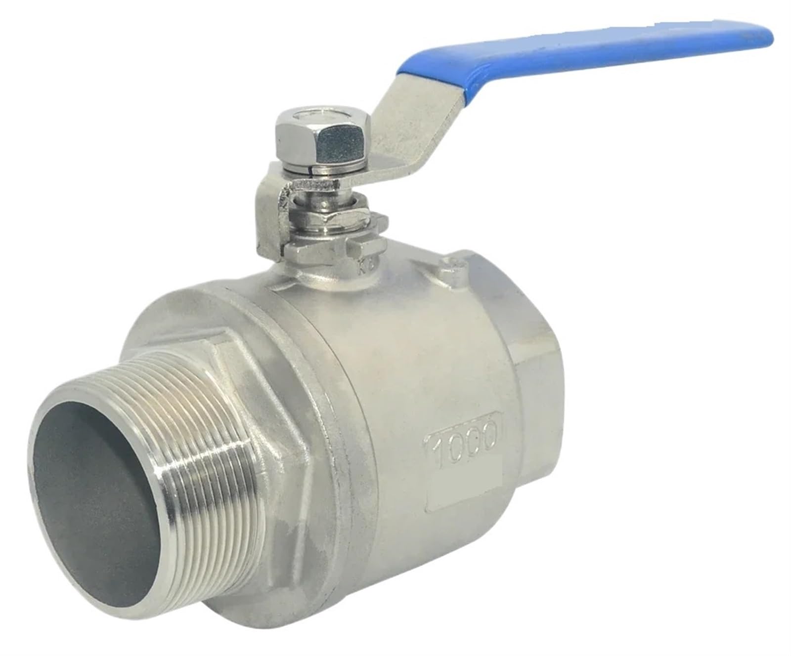 Robinet à boisseau sphérique 2" en acier inoxydable 304 à filetage BSP pour eau et gaz
