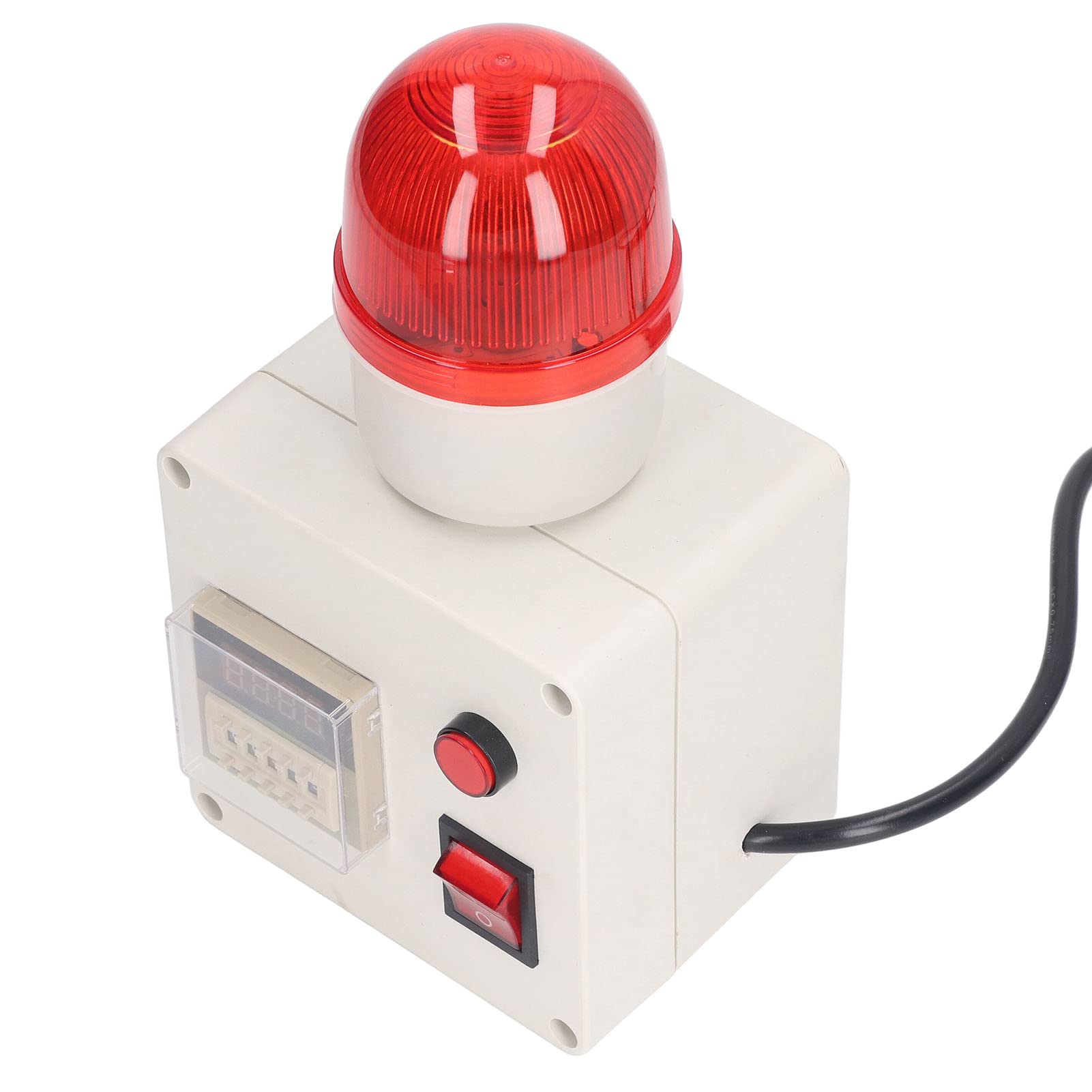 Alarma Industrial Sirena retardo sincronización Audio bocina luz 90dB | Dispositivo de alarma temporizado con alerta sonora y función luminosa para aplicaciones de seguridad industrial