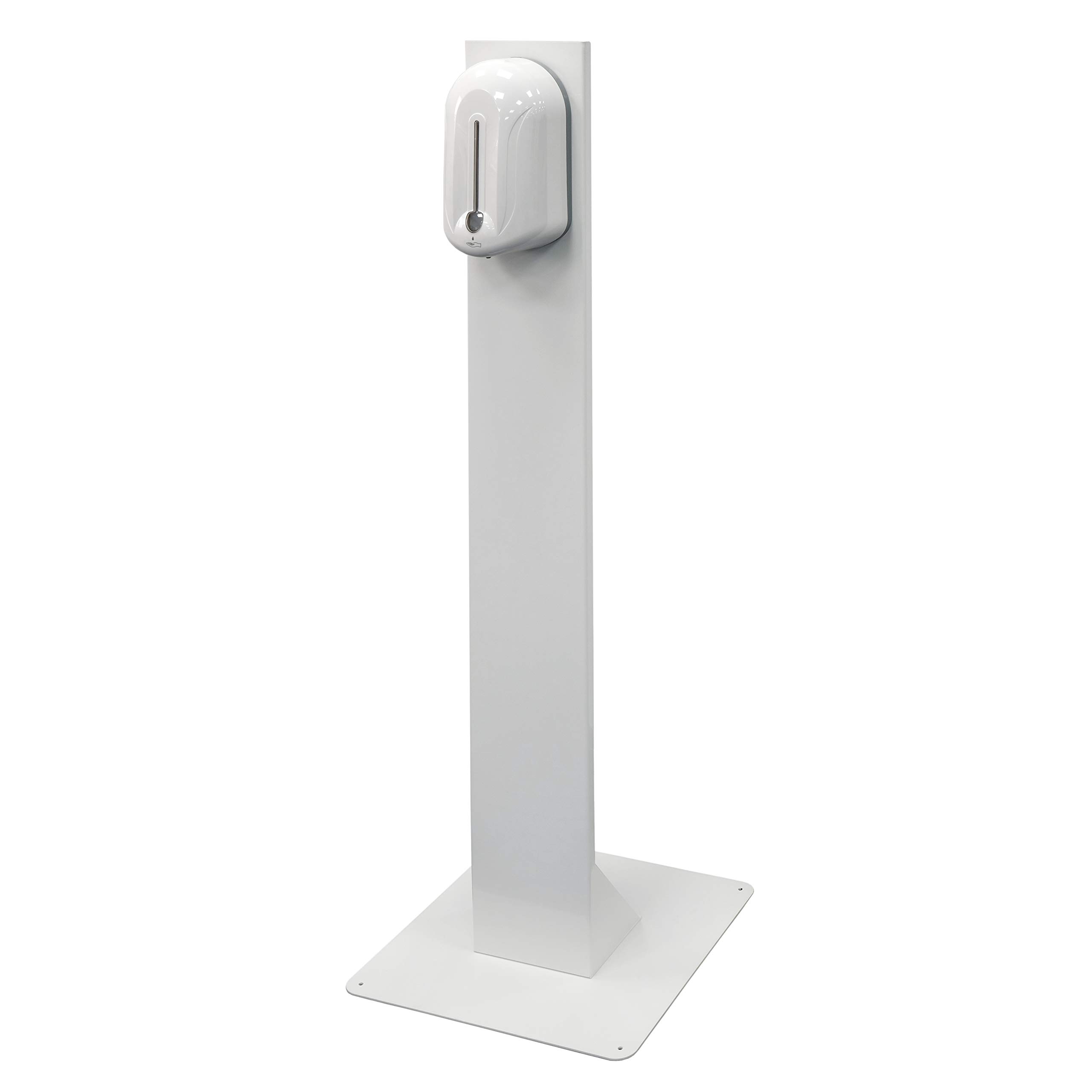 Airsenz White Floor Standing Automatic Hand Sanitiser Station | Sanitiser Dispenser Unit