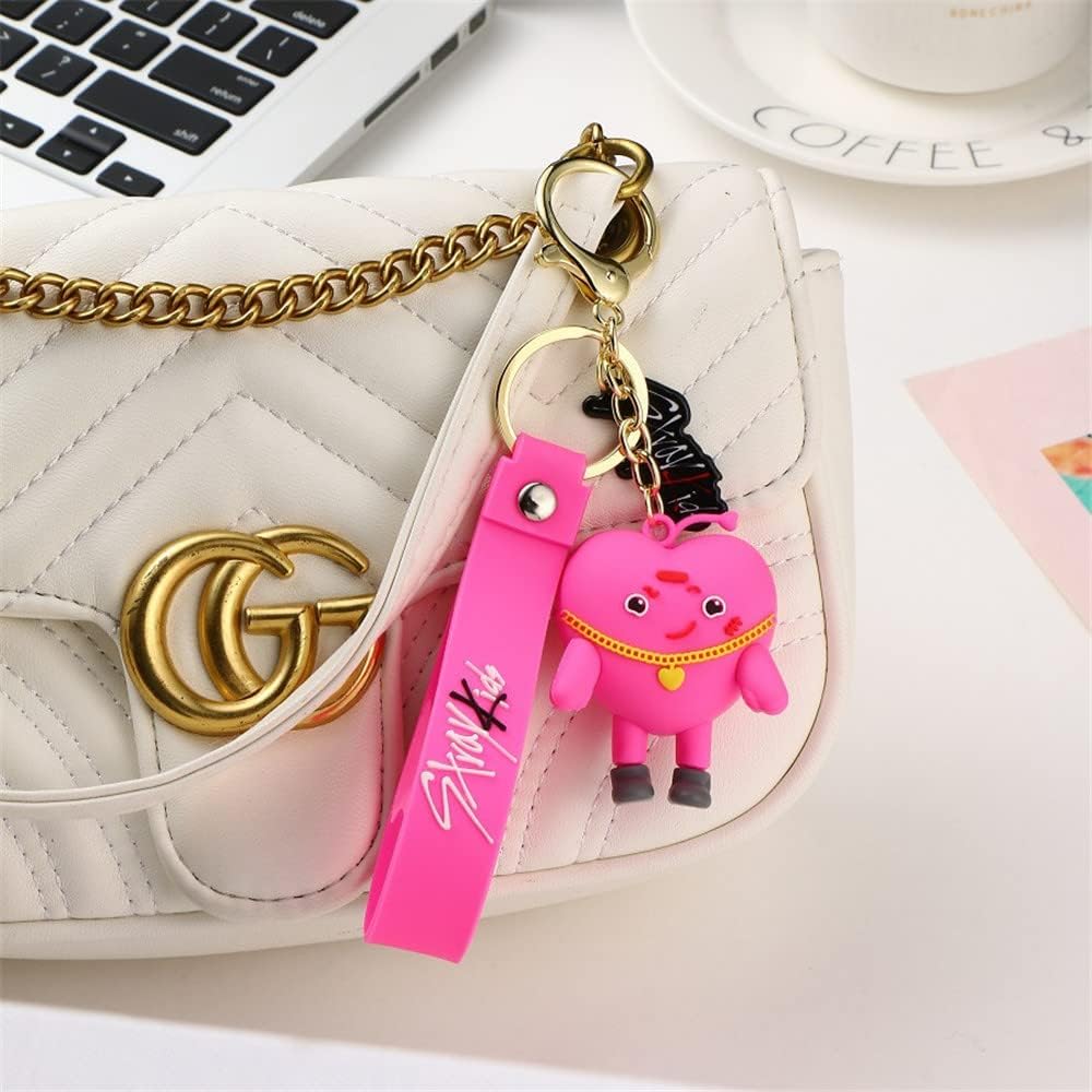 Miniatura 5 de Kpop Stray Kids Maxident - Funda con llavero de corazón Bangchan I.N Han Felix