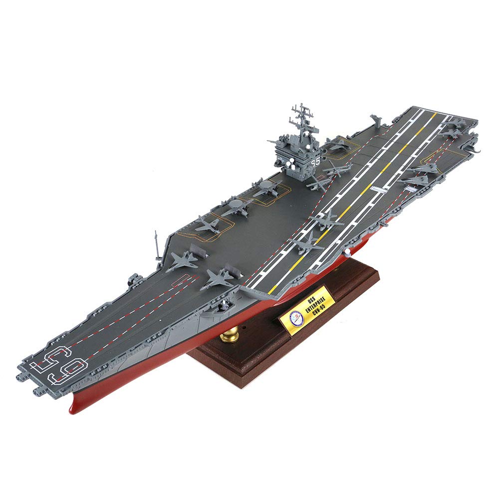 1/700 USS Enterprise CVN-65 Battleship Model Metal Diecast Static Big E Warship Model Miniature Collection Gift