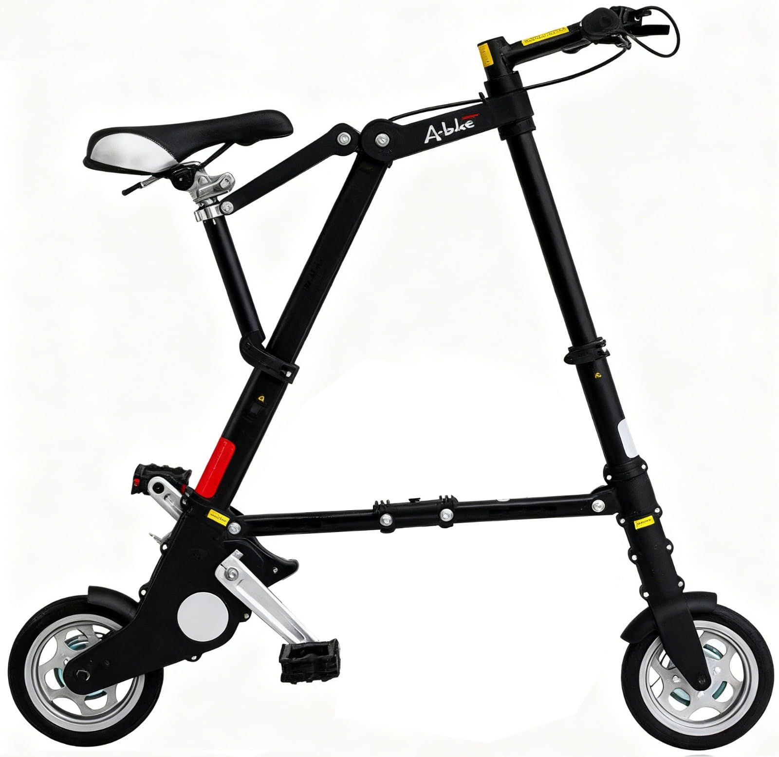 Kcolic Mini Folding Bike, Ultralight Portable 8 Inch Folding Bike for Adult Student, Foldable Commuter Bike for Outdoor Sports Cycling Travel and Commuting A,8in