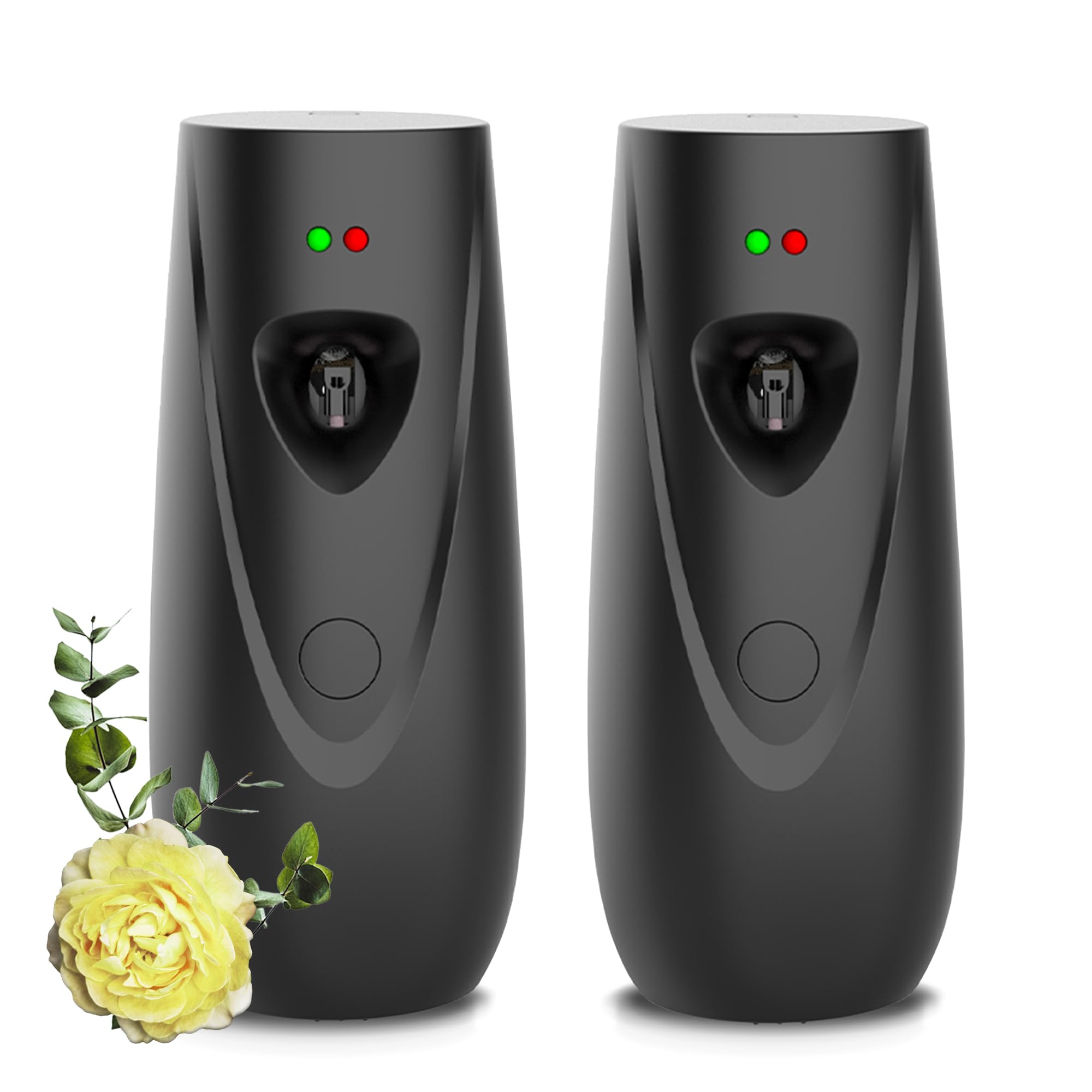 (2-Pack) Automatic Air Freshener Spray Dispenser, Wall Mounted/Free Standing Air Fresheners for Home and Commercial Use, Multiple Time Scent Release