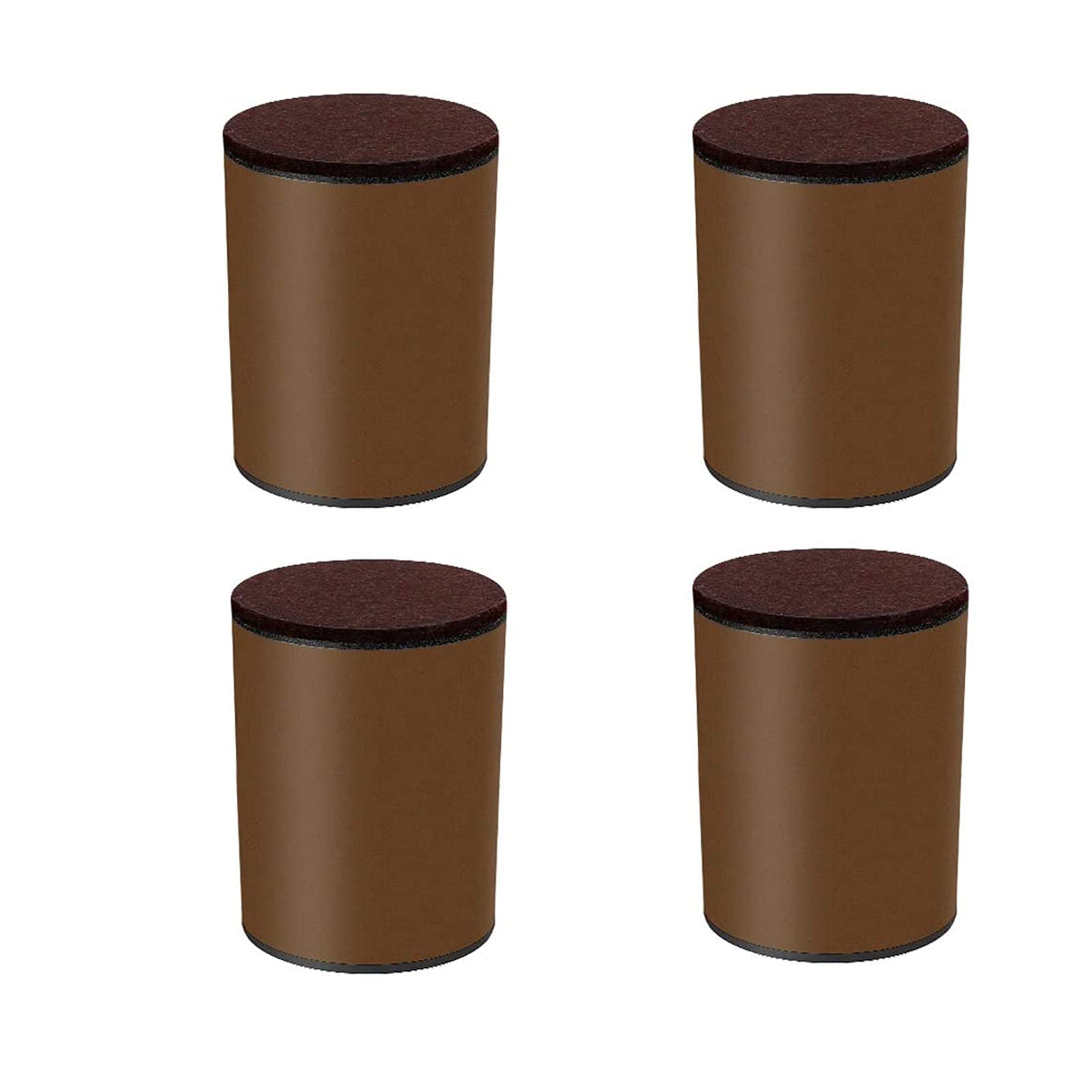 Zanotva 4 Pcs Round Furniture Risers, Self-Adhesive Heavy Duty Bed Raisers Adds 52/102mm Height To Beds Sofas Cabinets Supports 20,000 Lbs (Size : 6x6x10.2cm/2.4x2.4x4in)