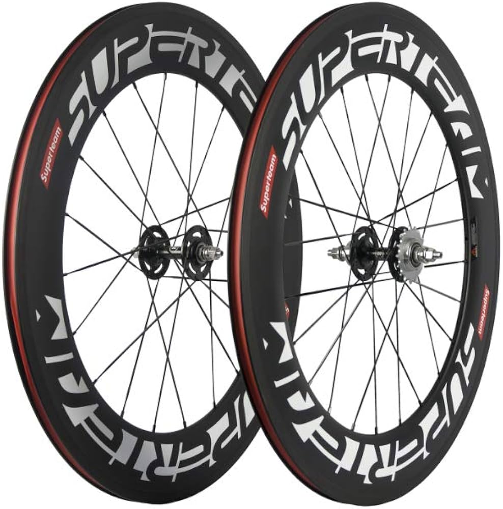 Amazon | SUPERTEAMカーボンクリンチャーホイール700c固定ギア自転車用