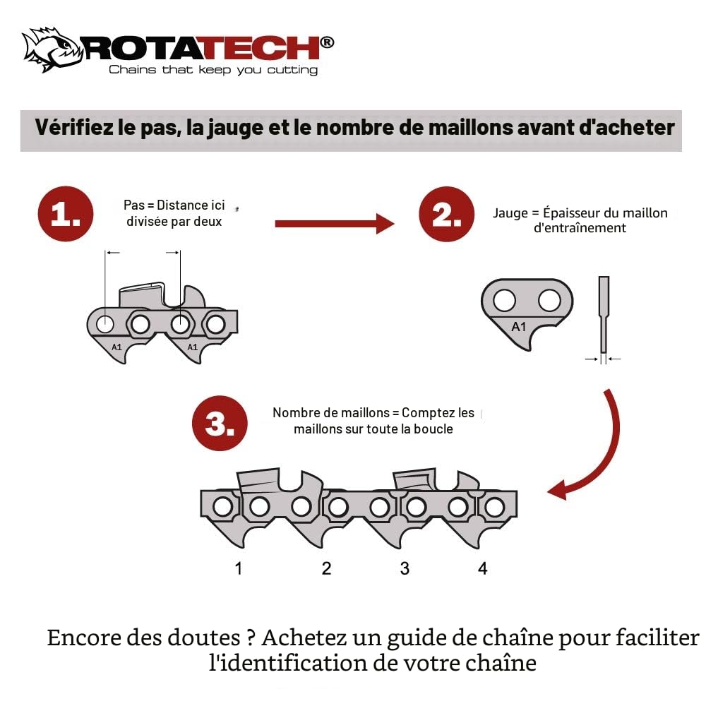 Barre de guidage et chaîne de tronçonneuse 38,1 cm pour tronçonneuse Husqvarna 133, 136, 137, 140, 141, 142, 154, 234, 235, 238, 240, 242, 246, 254, 257, 261, 340, 345 et 346