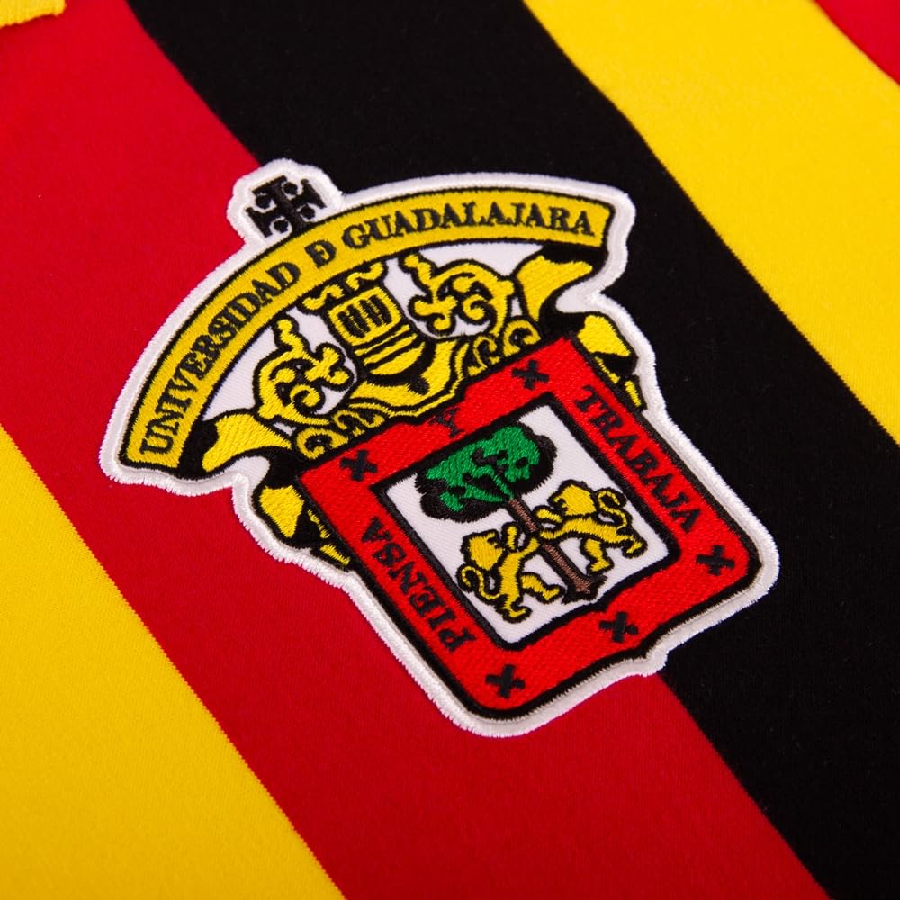 Copa - Camiseta de Fútbol - Hombre - Leones Negros 1974 - Retro - Manga Corta - Rojo/Amarillo - 100% algodón