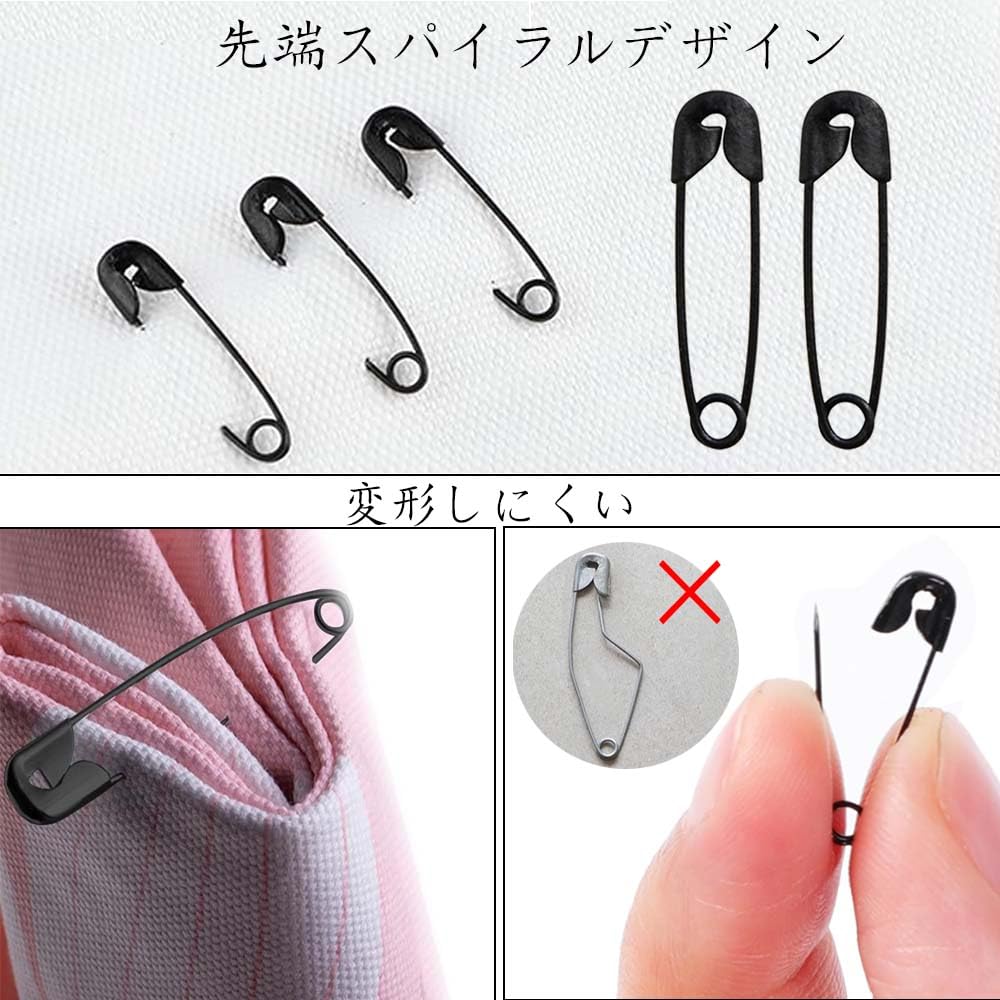 Amazon.co.jp: 安全ピン ピン 穴が開かない ネームプレート 小型