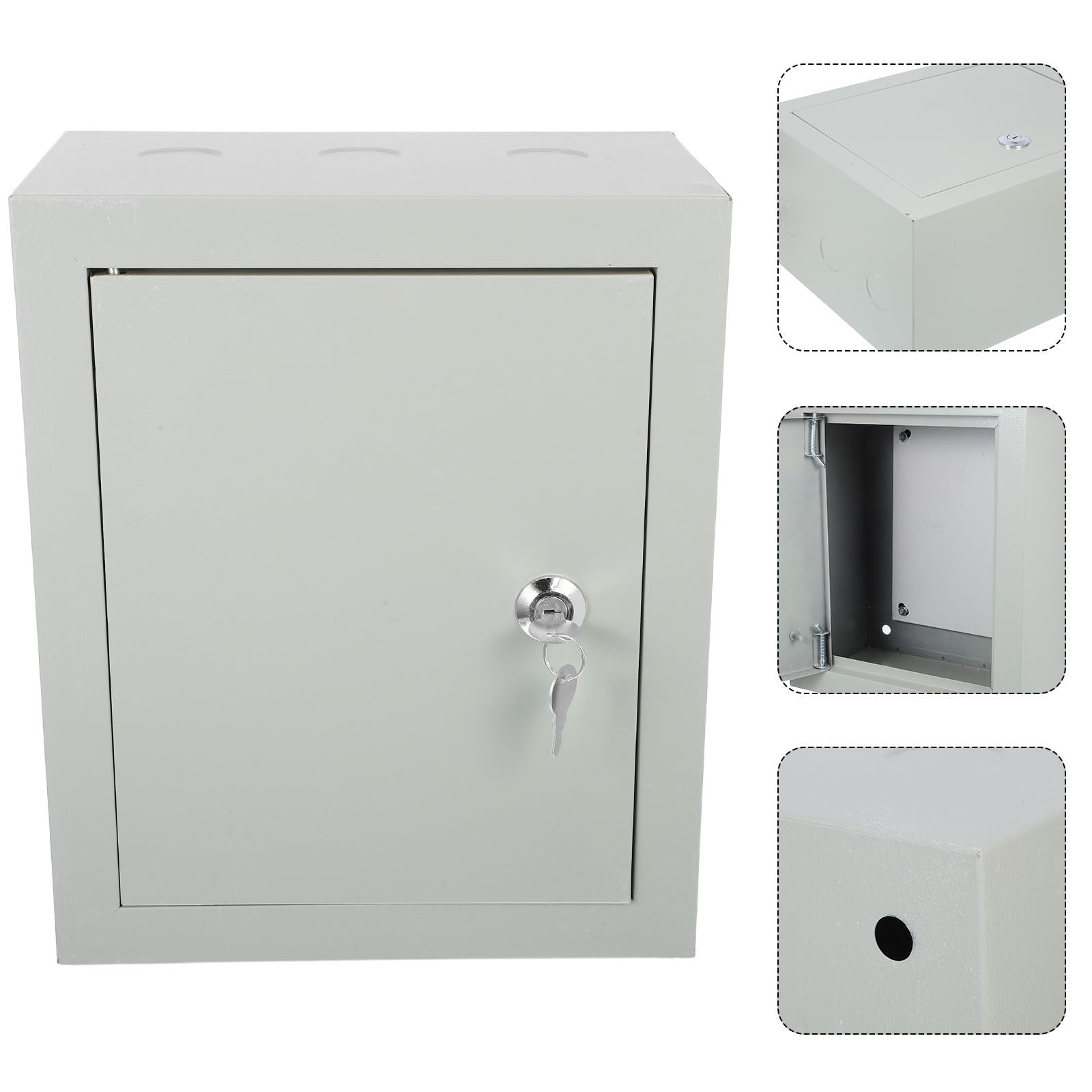 Caja Eléctrica Exterior Resistente Intemperie de Hierro Plata