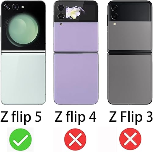 Miniatura 7 de Protector de pantalla de privacidad interior para Galaxy Z Flip 5, película suave + exterior anti-azul anti-espía espejo de vidrio templado