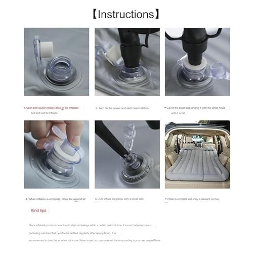 LGZFC Car Double Air Bed Portable Car Sleeping Inflatable Mattress Flocked Camping Mattress with Two Air Pillows, for Smart fortwo/forfour C453 A453 W453 2014-2024,D Beige LGZFC Car Double Air Bed Portable Car Sleeping Inflatable Mattress Flocked Camping Mattress with Two Air Pillows, for Smart fortwo/forfour C453 A453 W453 2014-2024,D Beige