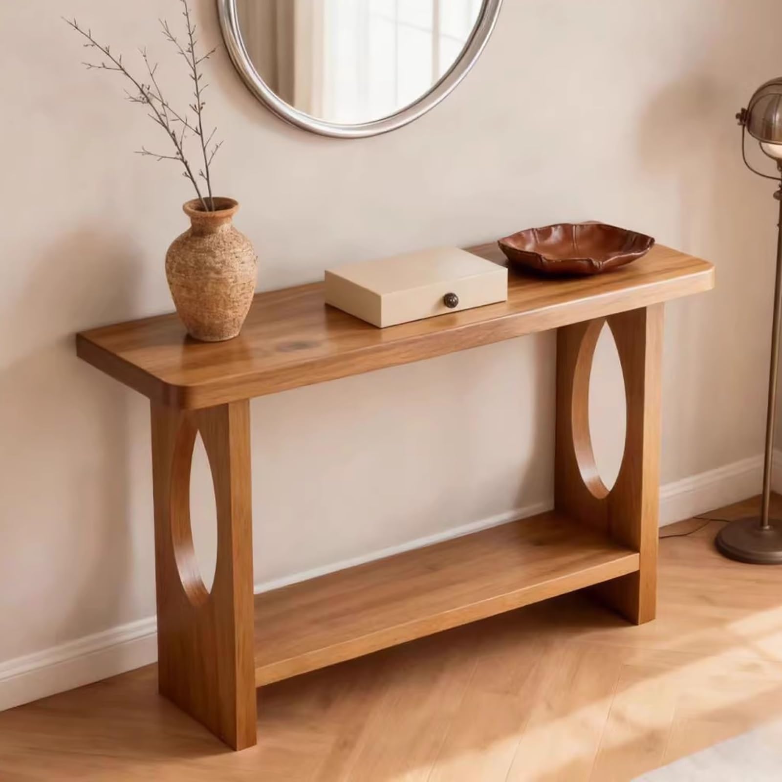 JNTFNE Console Table for Entryway, Farmhouse Sofa Living Room, Hallway, Foyer, Long Design