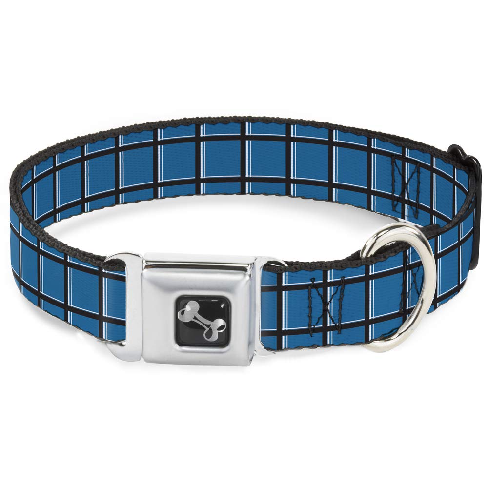 Collier de chien turquoise motif os Buckle Down réglable 13-45 cm