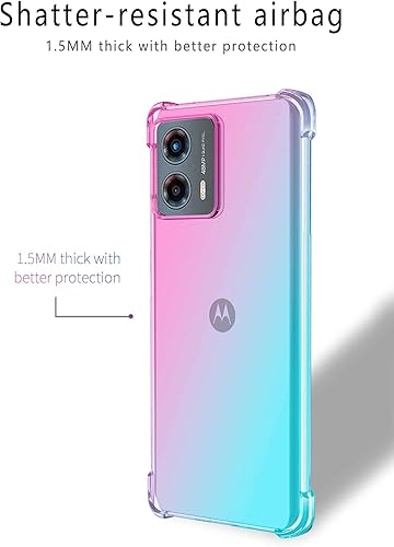 Miniatura 8 de Funda para Moto G 5G 2023 (no para Moto G 5G 2022), a prueba de golpes, delgada, ultrafina, flexible, TPU suave, bolsa de aire, anticaída, funda