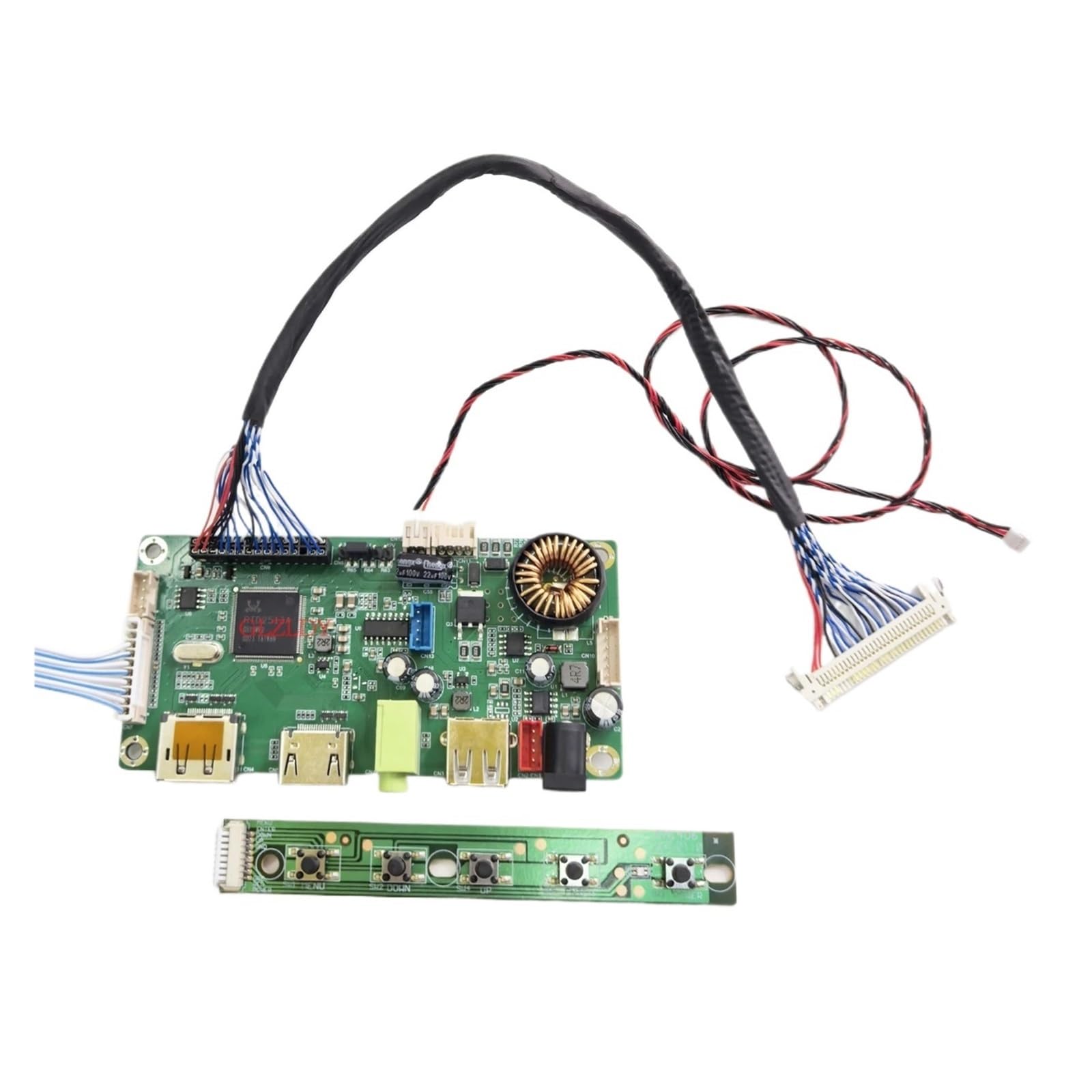 LCD-Controller-Board-Monitor-Kit, Kompatibel Mit Arcade1Up Cabinet EDP-Treiber-Kit | M170ETN01.1 WYD170SKD-01 M170QGBN30-01B CD170A54-011280 DP HDMI USB 1024 EDP-Treiberkit(CD170A54-01)