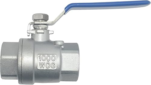 Miniatura 3 de DAN SPEED 3/4 "NPT hembra 316 acero inoxidable válvula de bola de puerto completo mango de vinilo WOG1000 (3/4")