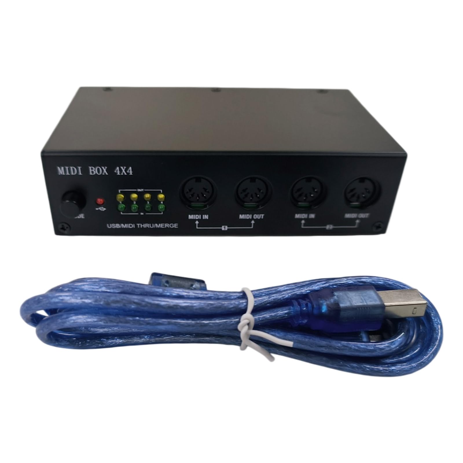 Box Editor USB a 4 porte per collegamento simultaneo di strumenti per configurazioni musicali mobili Controller per principianti