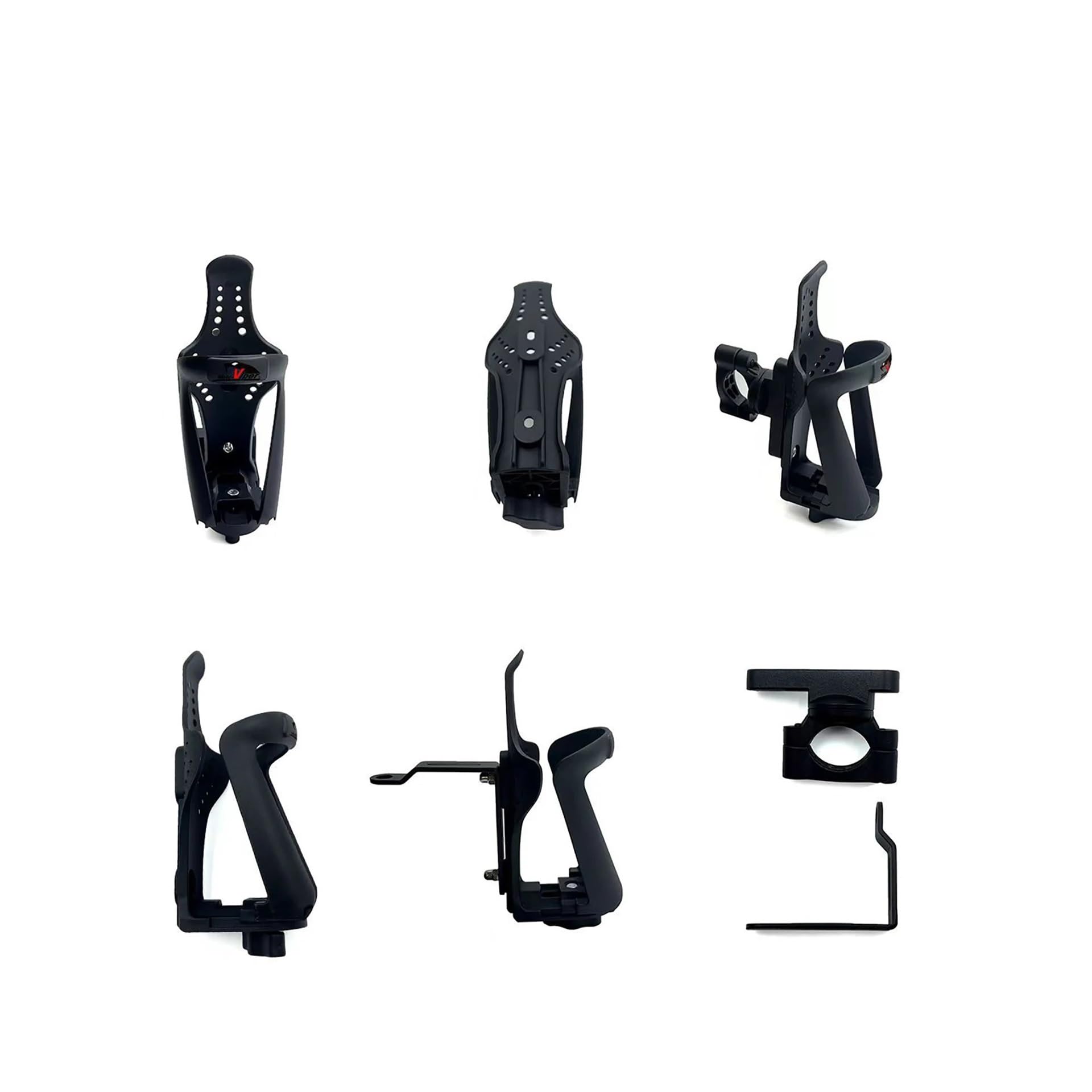 360 ° Breite Verstellbarer Getränkeflaschenhalter Für Motorrad Roller ATV Fahrrad Geeignet Für Flaschen Verschiener Größen Getränkehalter Flaschenhalter(Rearview Mirror)
