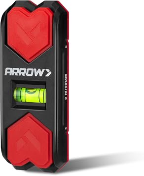 ARROW Magnetic Stud Finder and Level, 2 Removable Magnetic Markers