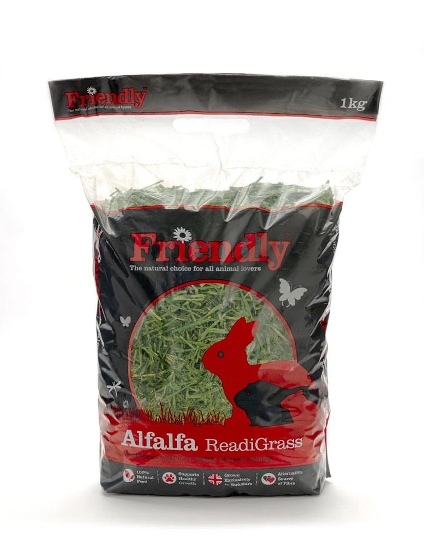 Pet Things Friendly Alfalfa Readigrass For Small Animals 1kg (Pack of 4)