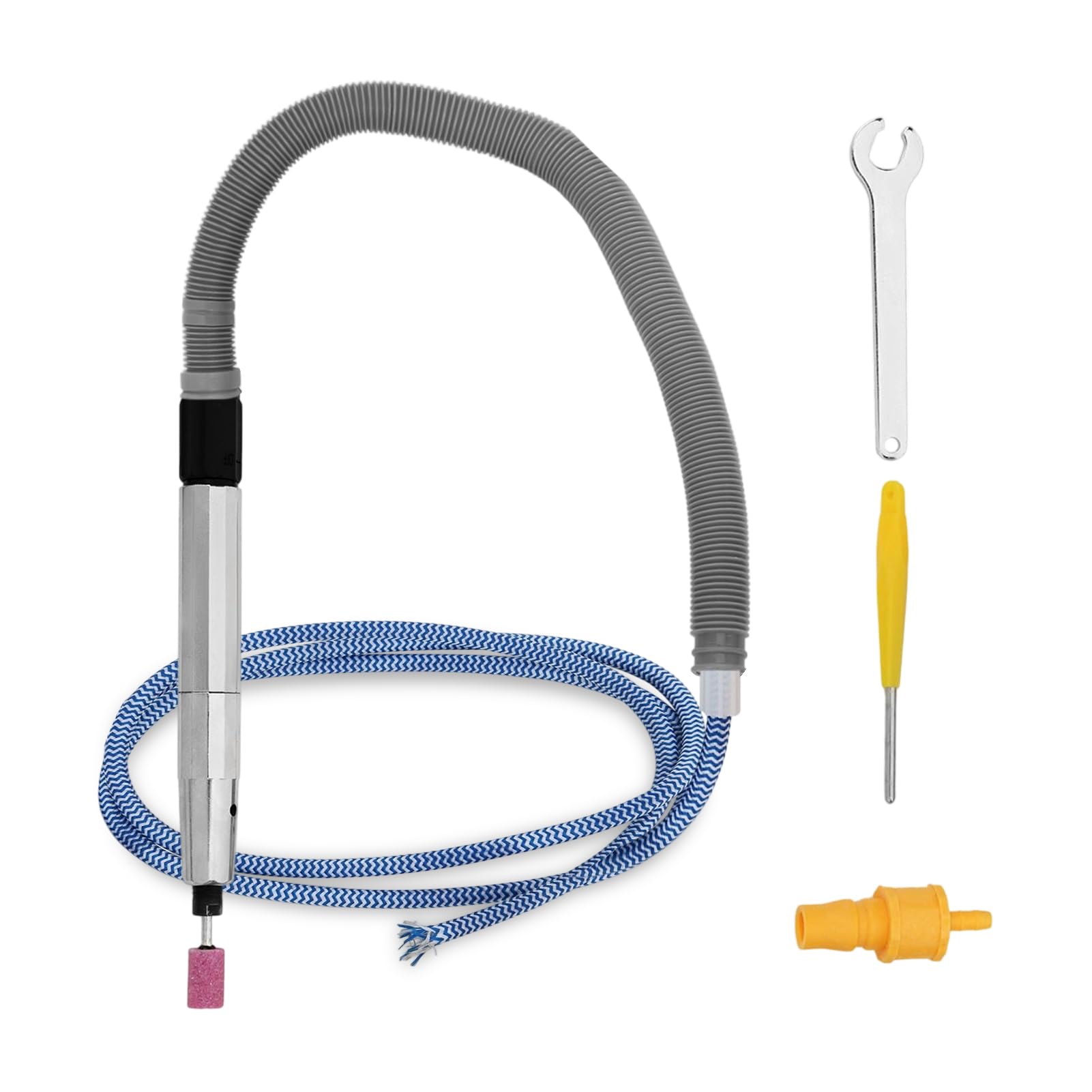 Air Permanent Grinding Pen, 65000Rpm Portable Pencil Mold Grinding Machine Mini Polishing Carving Tool With Muffler Tube