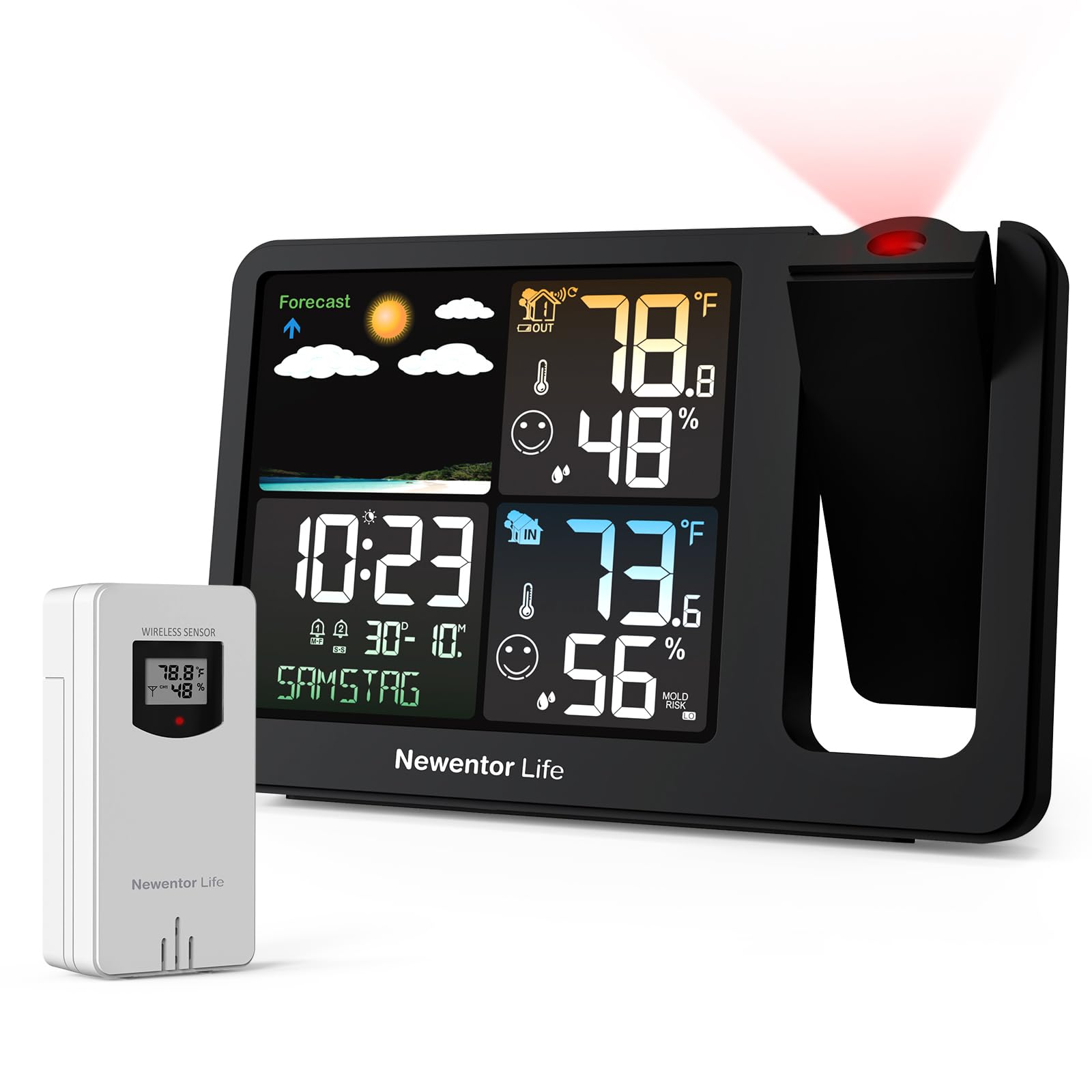 Newentor Projection Alarm Clock