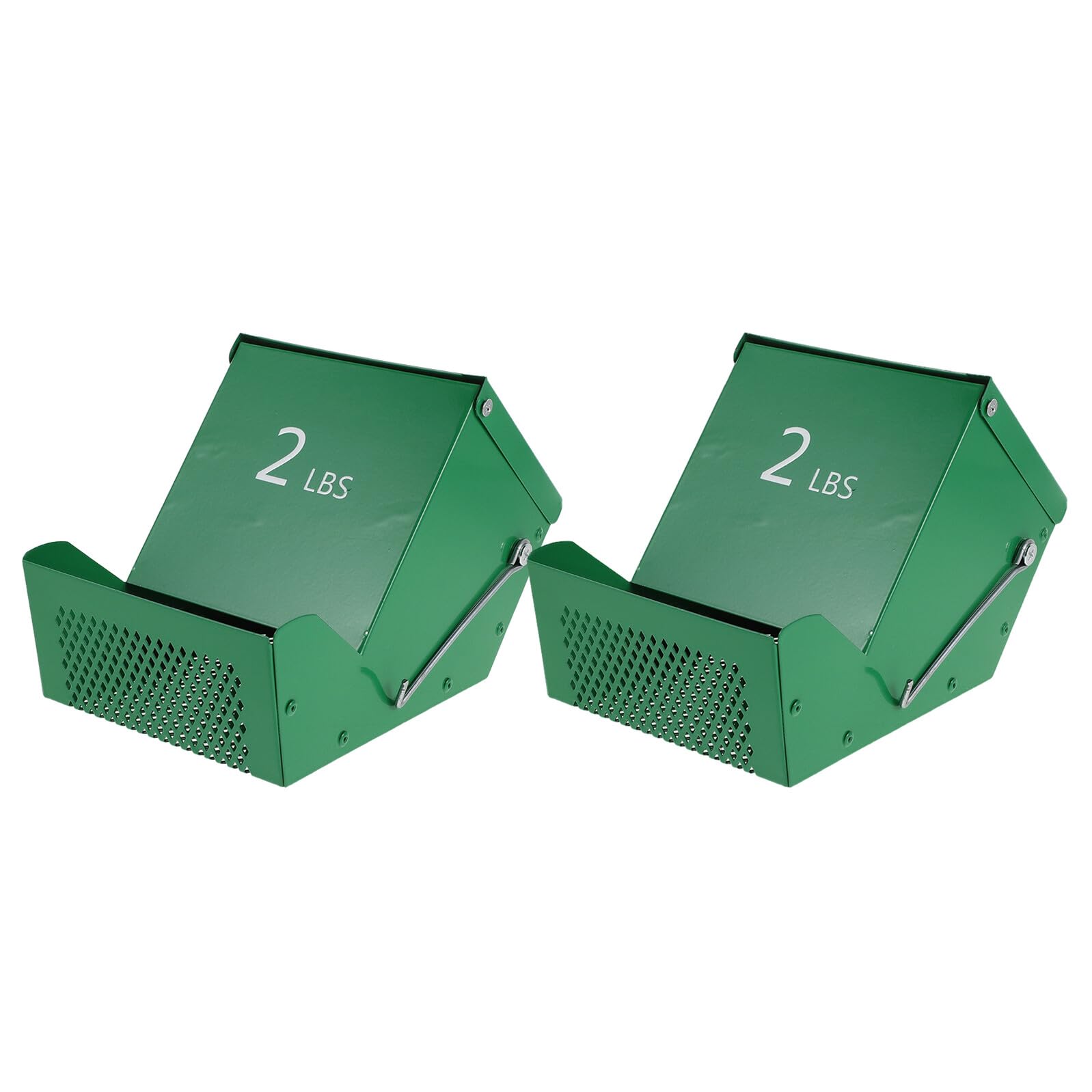 Toyvian 2set Distributore di Cibo per Conigli in Metallo Mangiatoia Sospesa con Coperchio per Piccoli Animali Domestici Contenitore per Cibo Gravità per Cincillà e Porcellini d Blocca
