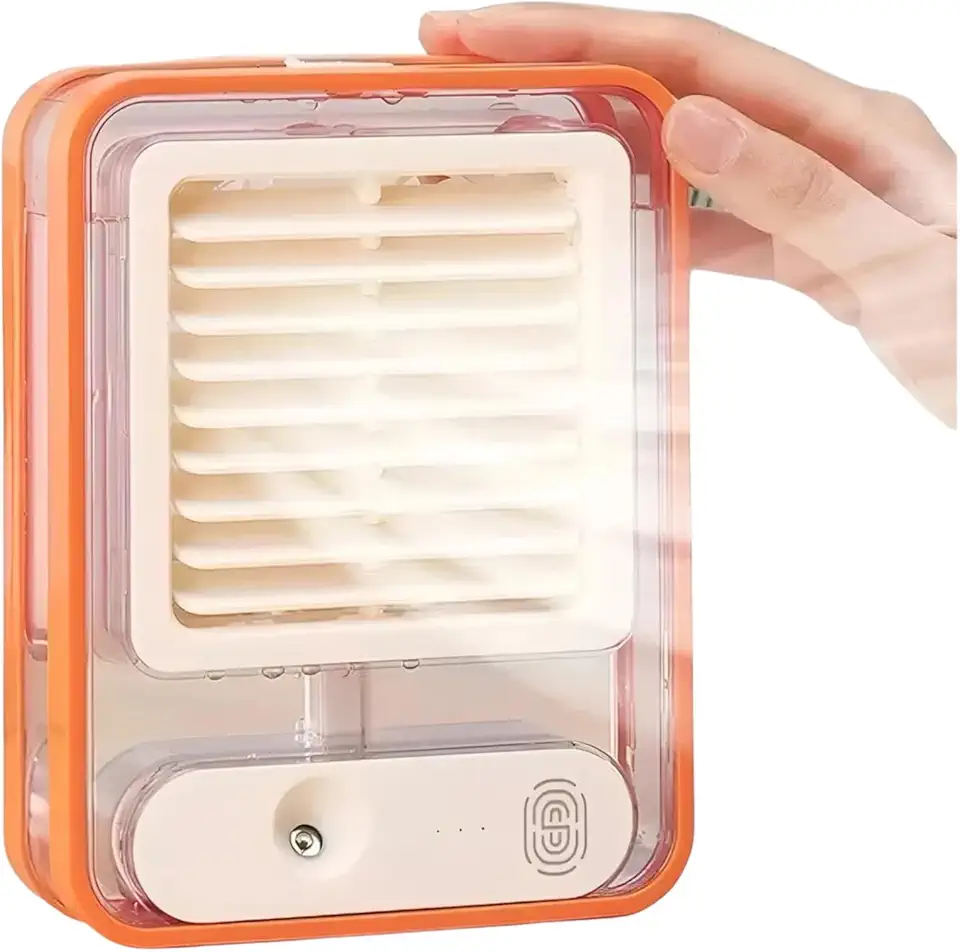 Mini Ar Condicionado Portatil Com Bateria Recarregavel Gela