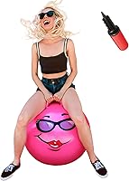 Vista 9 de WALIKI Pelota de saltar para niños de 3 a 6 años Hippity Hop Bola de saltar Carreras de relevo Rosa de 18