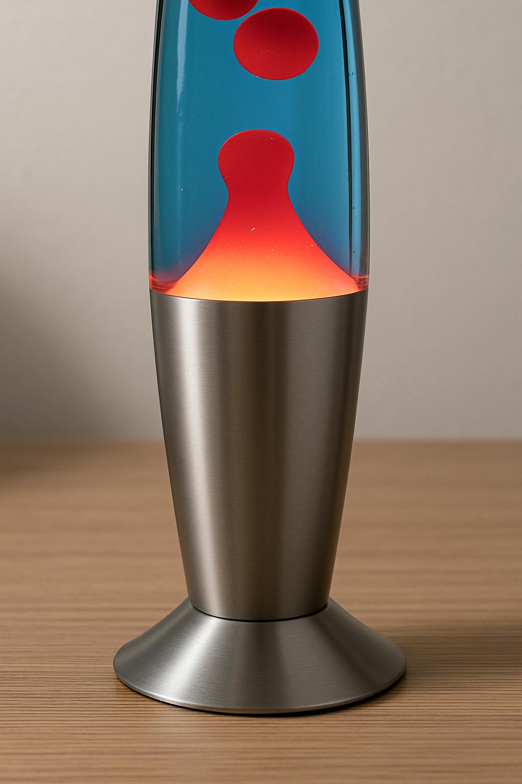 ROCKING GIFTS Tafellamp Lava 35 cm blauw-wit met schakelaar, incl. E14-lamp, plasmalamp, Magma, Medusa Colours