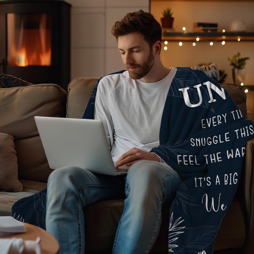 Uncle Gifts - Best Uncle Blanket for Fathers Day, Birthday, Christmas & Thanksgiving - 50" x 60"