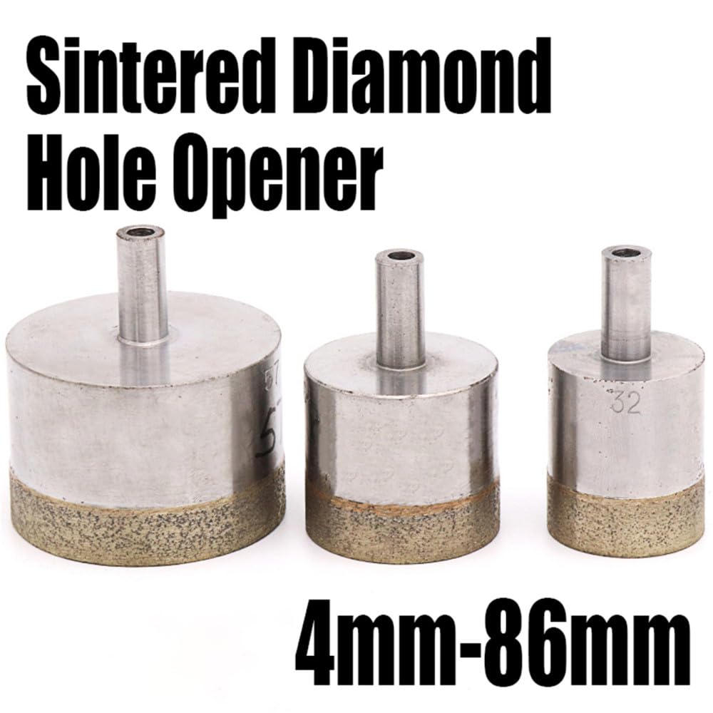 1PC 4-86mm spiekany diamentowy otwieracz do otworów wiertło walcowe z chwytem prostym do szkła/ceramiki/marmuru/płytki ceramiczne wiercenie cięcie, 81mm