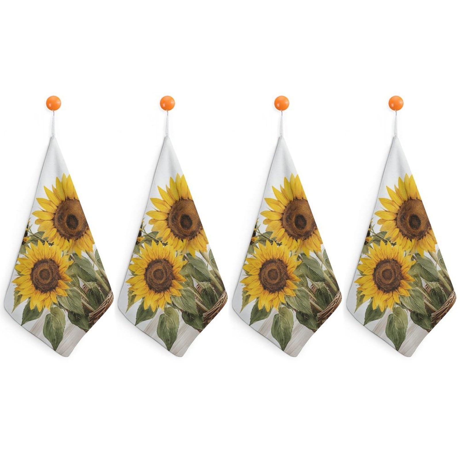 Serviettes de cuisine d'été en microfibre anti-traces avec boucle de suspension