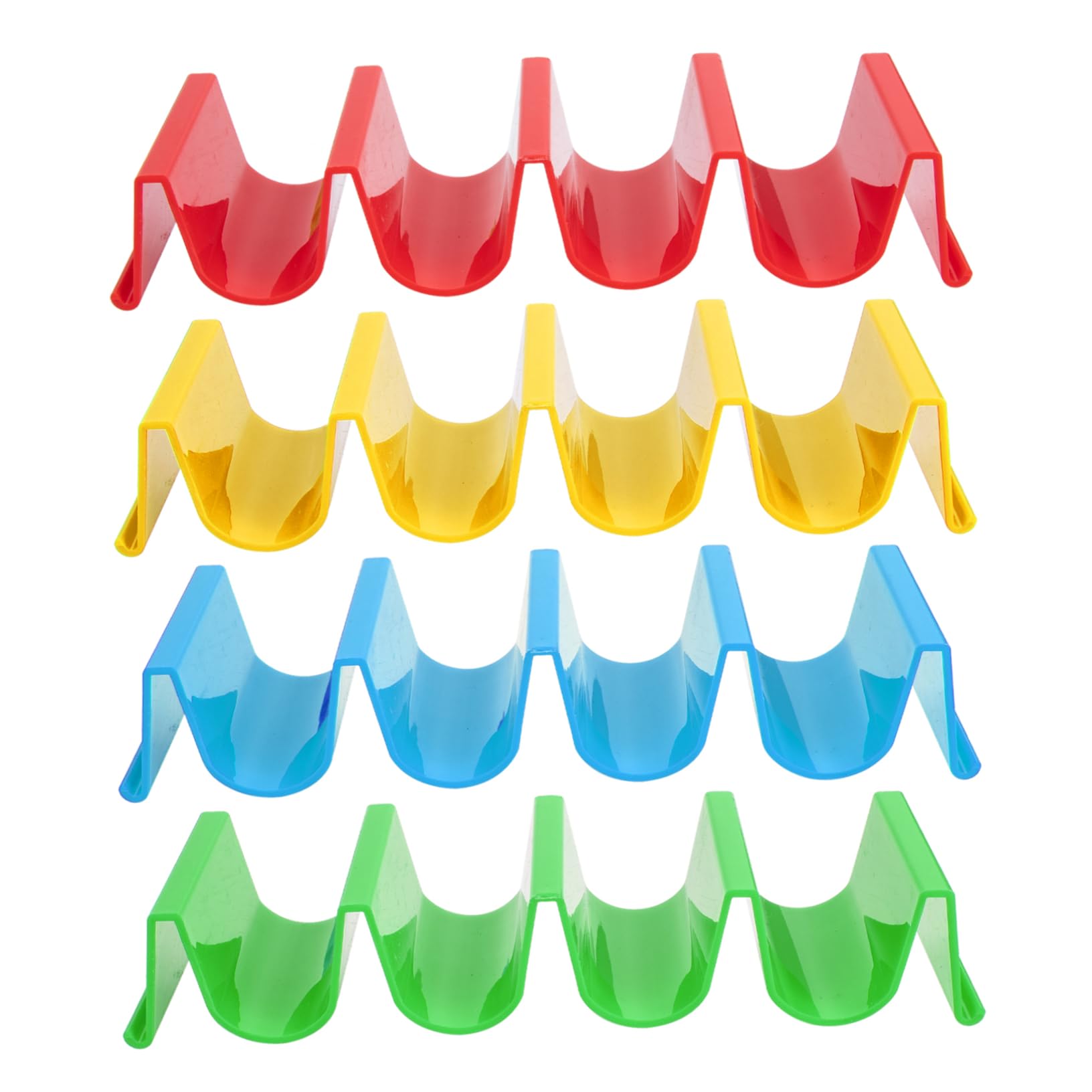 NAMOARLY Taco Holder for Party Burritos Stand Plastic Taco Holder Baking Pancake Set of 4