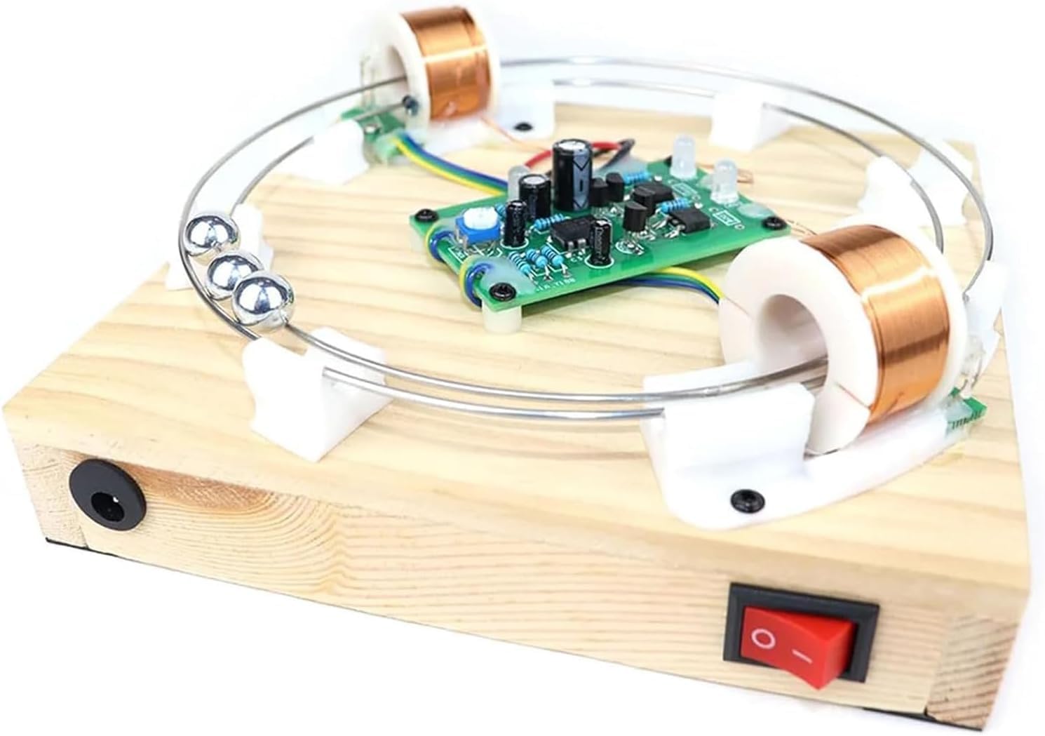 Acelerador Electromagnético, Bobina De Movimiento Circular con Bola De Hierro, Equipo Científico Experimental De Ciclotrón Electromagnético para Bricolaje, Respuesta Rápida para Laboratorio.
