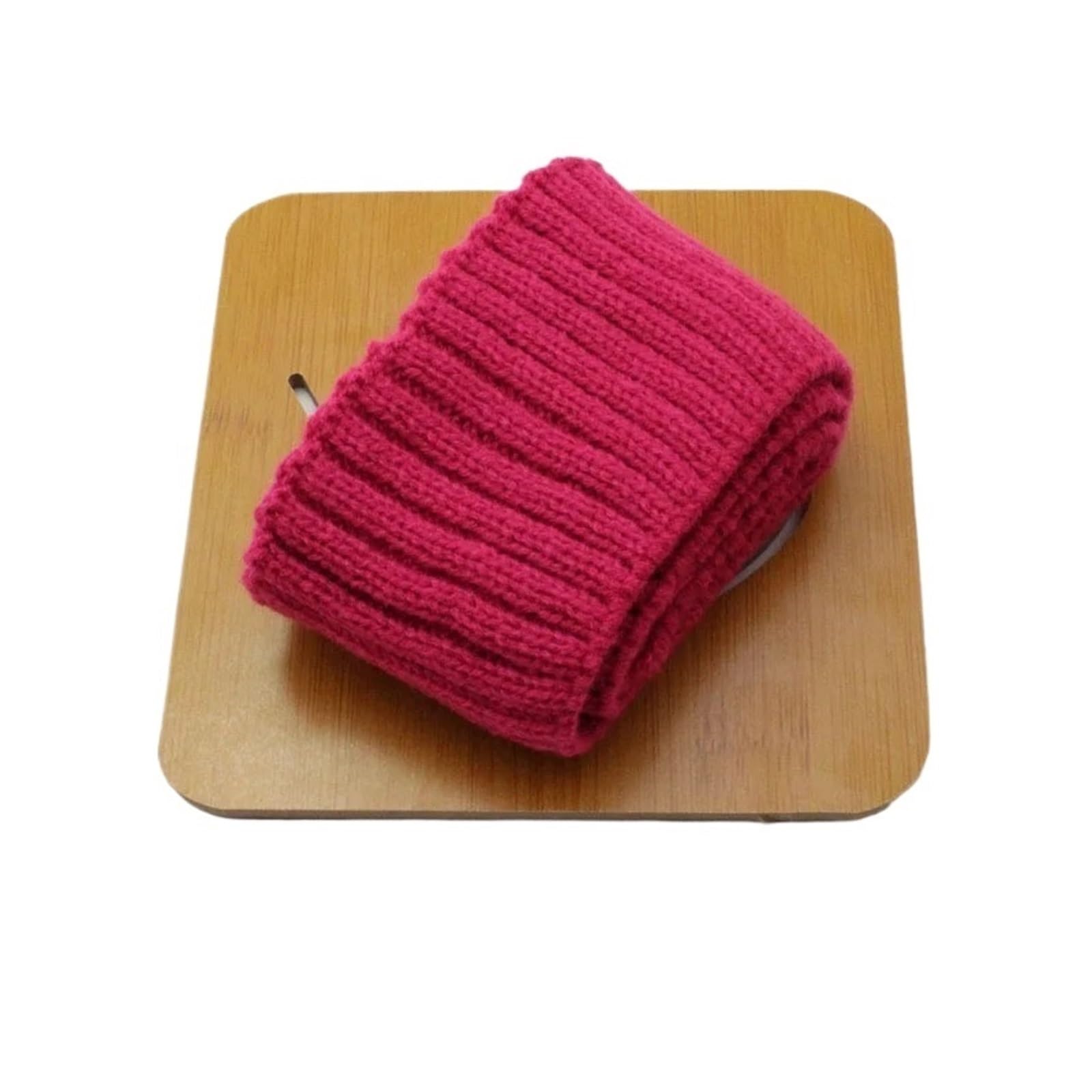 Ribbed Knit Cuff 7x75cm 1Pcs Rib Knit Fabric Making Cuffs on Sleeves Stretchy Sewing Accessories for Sweatshirt Bottom Collar(Rose Red)