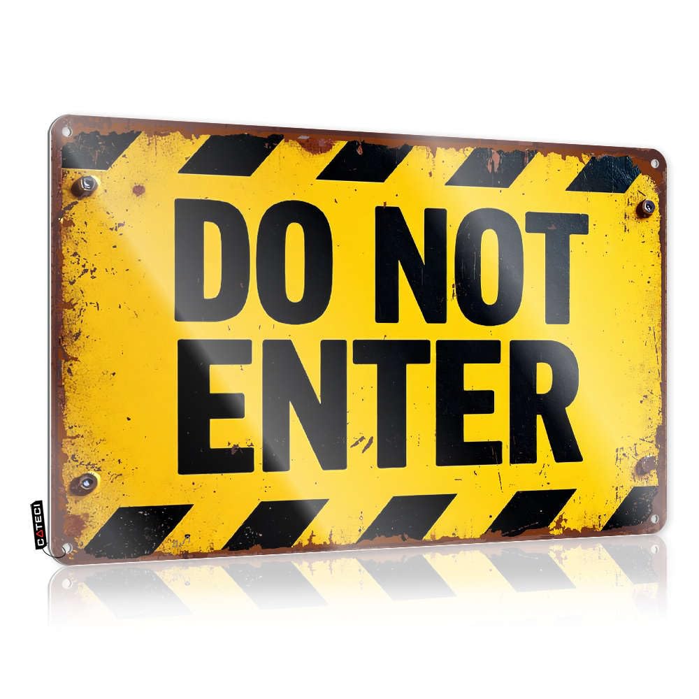 Fzfn Colour Man Cave Accessories Cottage Wall Art - Do Not Enter Sweet Rustic Wall Hanging(20X30cm)