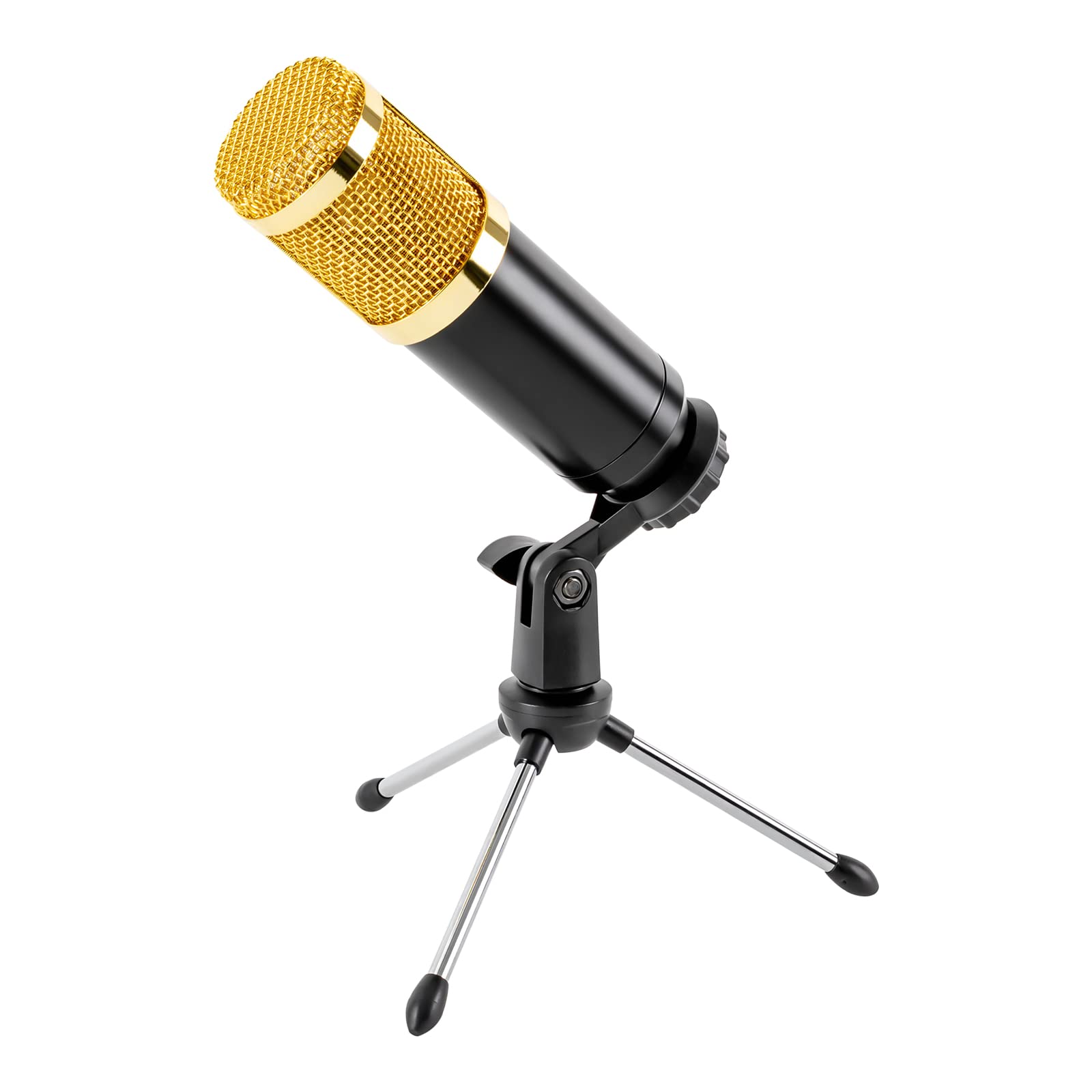 Micrófono de transmisión, kit de micrófono de podcast, micrófono de condensador cardioide USB, mezclador de audio con tarjeta de sonido para streaming, podcasting/grabación