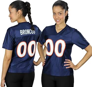 NFL ブロンコス ボン・ミラー Reebok リミテッドジャージ【50】 Amazon.com: Reebok Denver Broncos NFL Womens V-Neck Dazzle