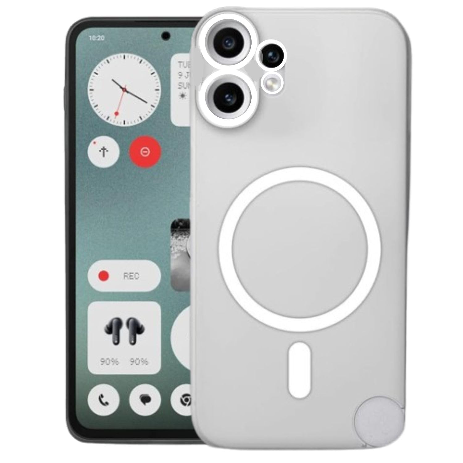 MAGICHUB Luxury Paper Thin Case for Nothing CMF Phone 2 Pro 5G White - Image 1
