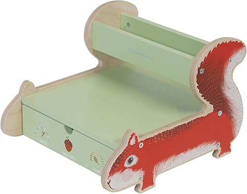 Manhattan Toy Nutty Squirrel Pizzeria - Juego de juguetes de cocina para niños pequeños y niños