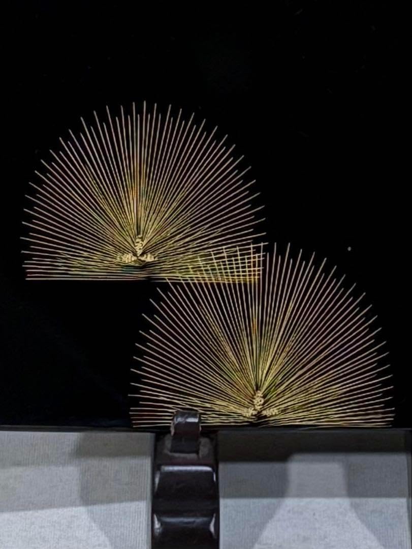 輪島塗 東恒博作 寿松沈金銘々皿 五客 共箱 茶道 懐石膳