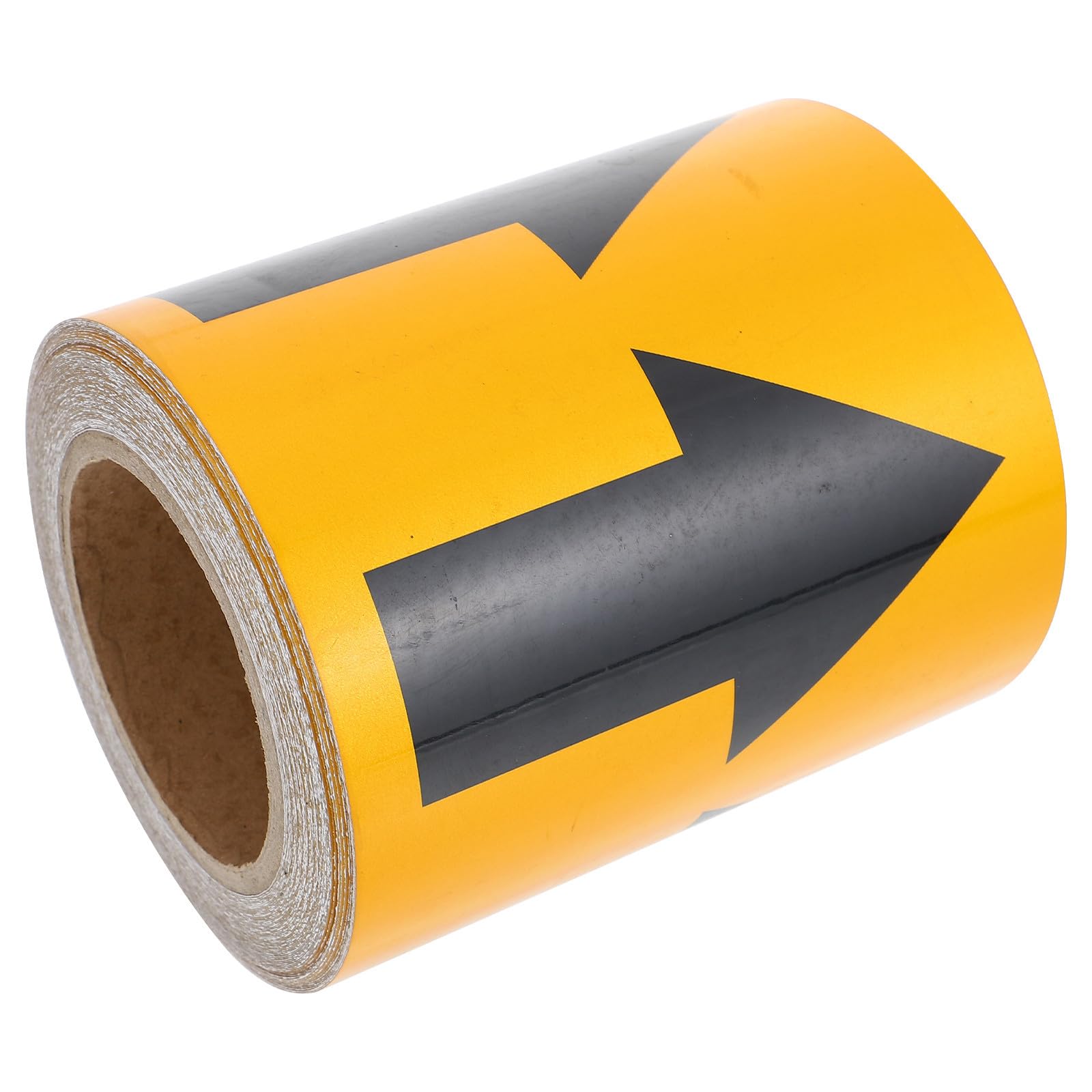 Zerodeko Pegatina Impresión Clara de Marcación de Flecha Reflectante de Pvc Negro Rollo de 20 Metros para Señalización de Tuberías para Uso Industrial