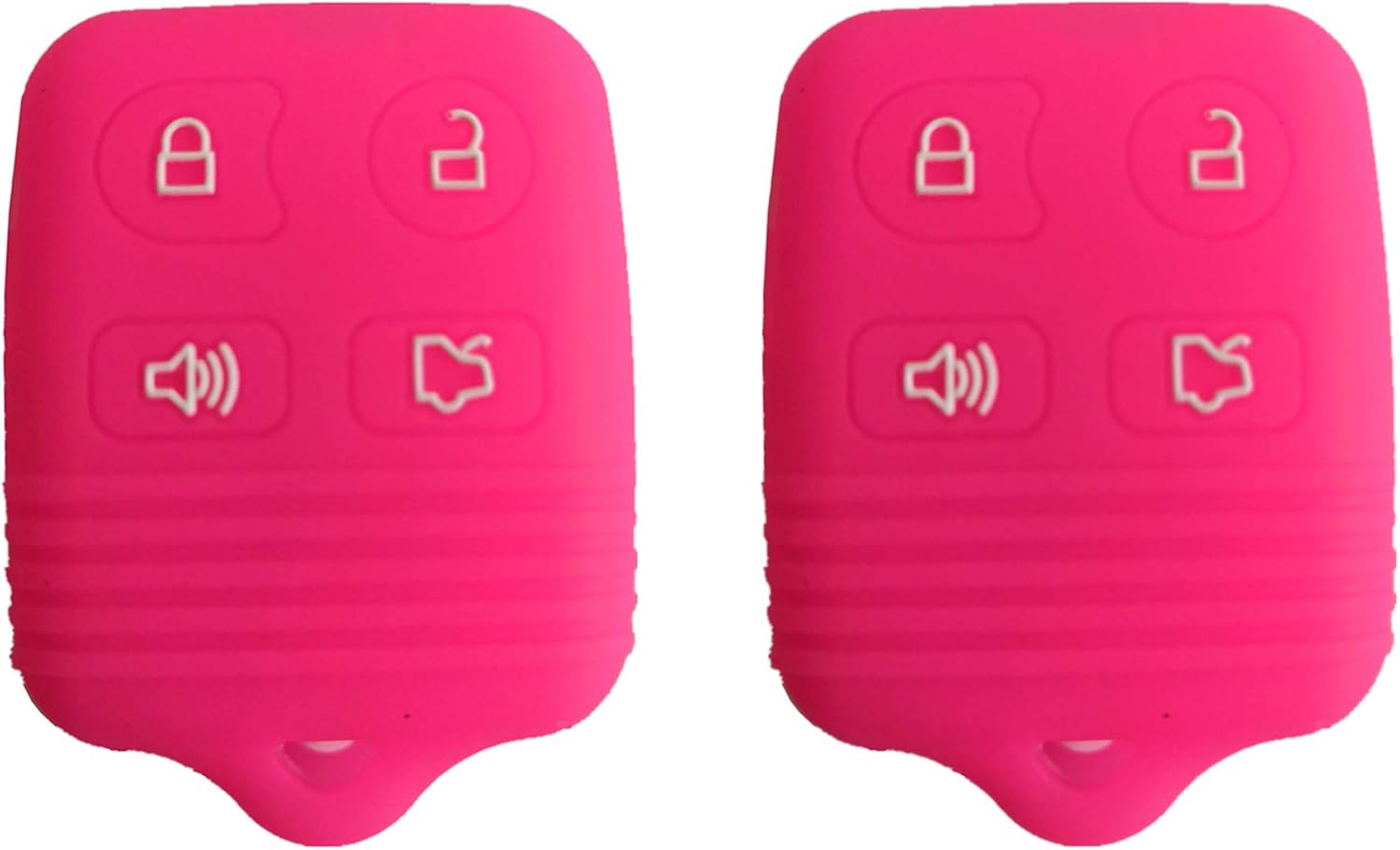 KAWIHEN Silicone Key Fob Cover Compatible with Ford Mustang Edge Escape Expedition Explorer Focus Escort Lincoln Mercury CWTWB1U331