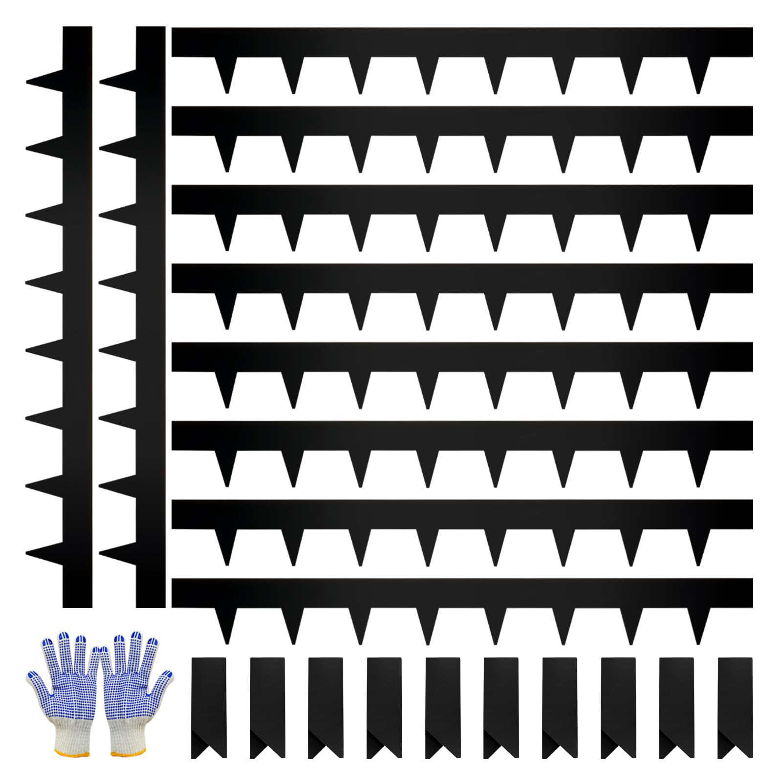 GJWCVL 10-Pack Steel Landscape Edging
