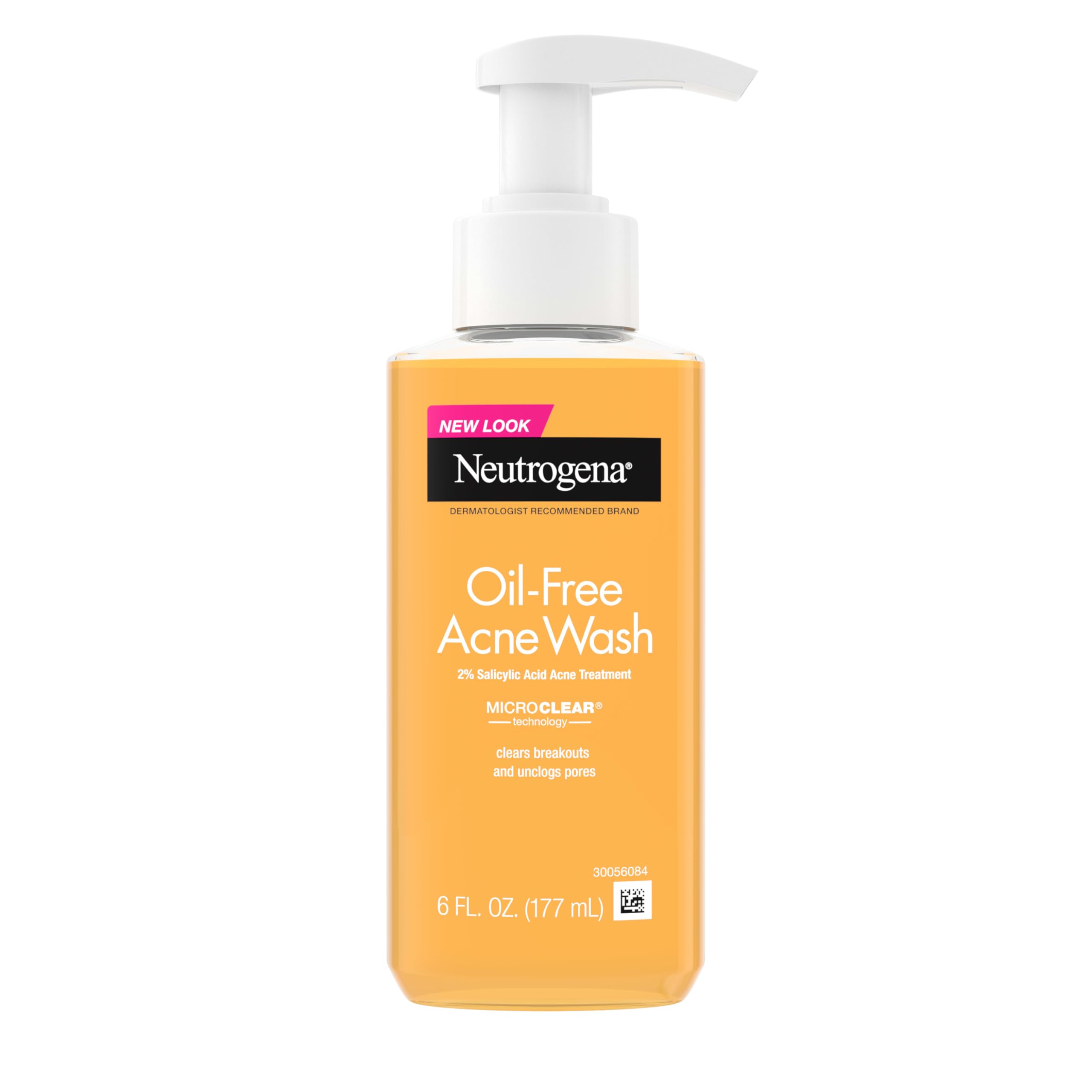 Neutrogena Oil-Free Acne Face Wash, Breakout Prone Skin Facial Cleanser with 2% Salicylic Acid Acne Treatment for Face, 9.1 fl. oz